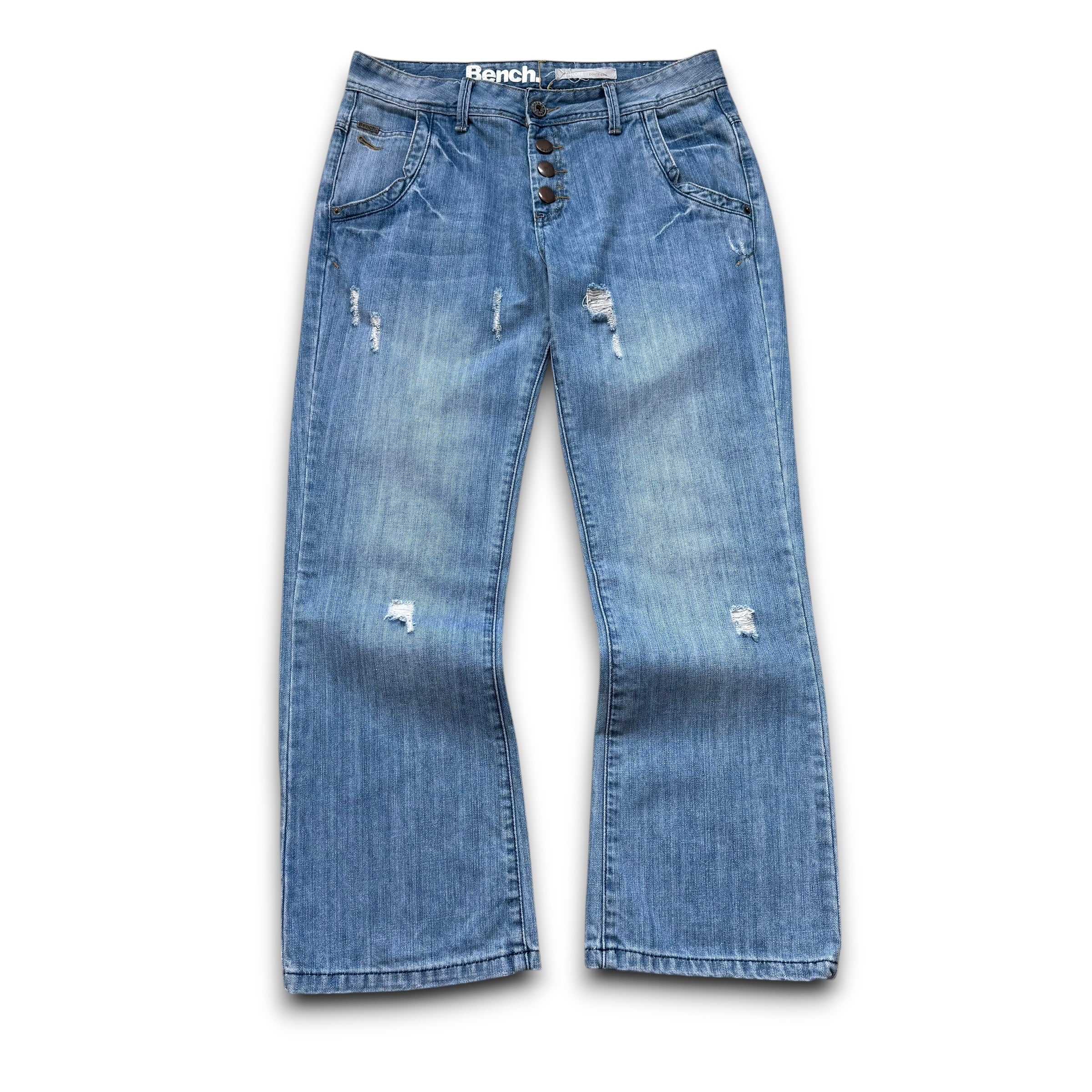 Bench 2000's button fly encore boyfriend fit denim jeans (S)
