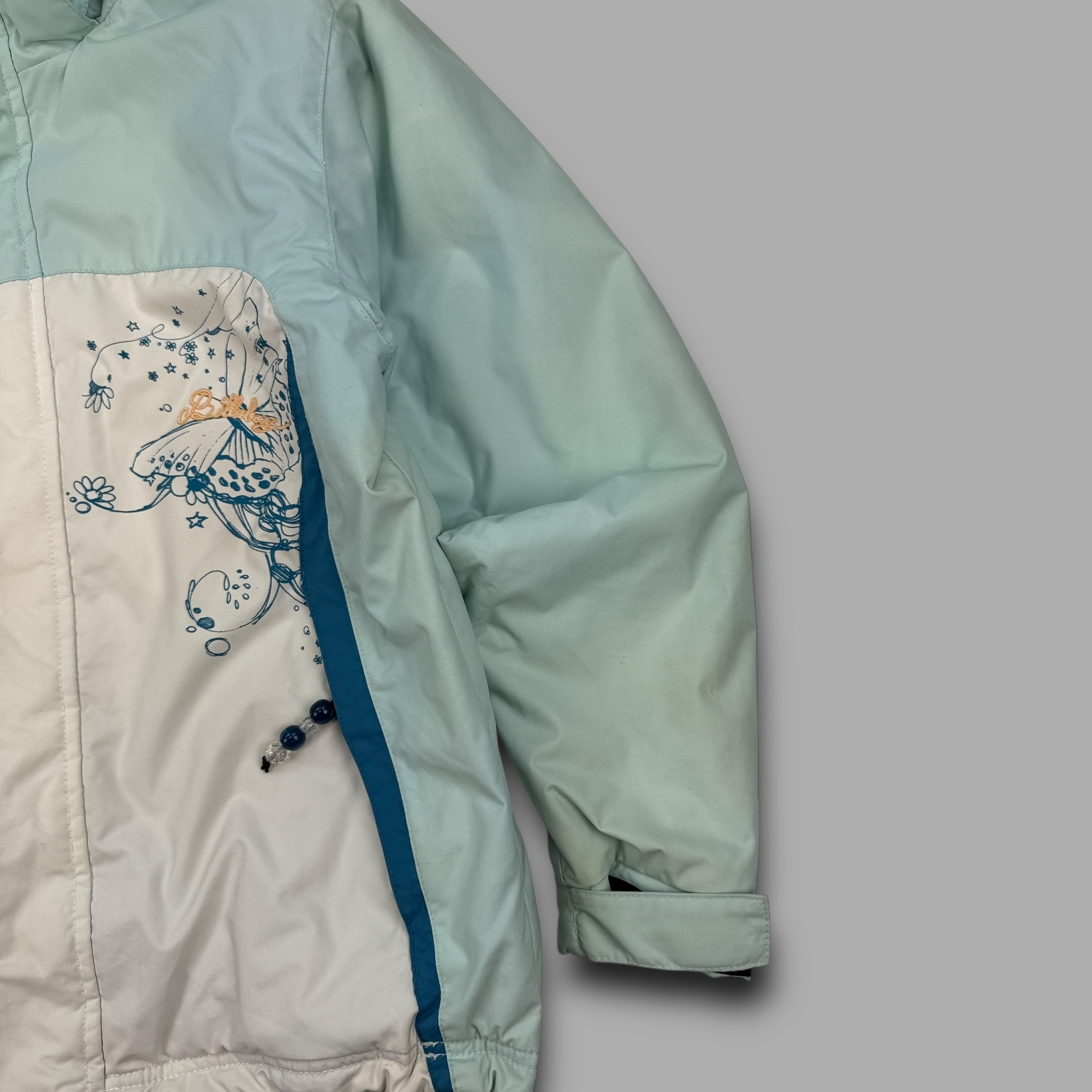 Billabong 2000's technical panelled fur hood ski jacket (XL) wms