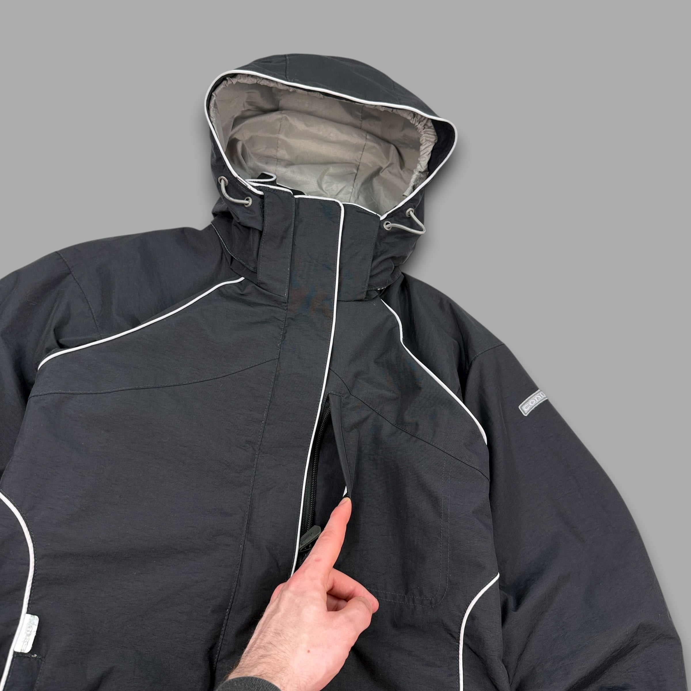 Columbia convert 2000's technical pinstripe vented softshell ski jacket (S)