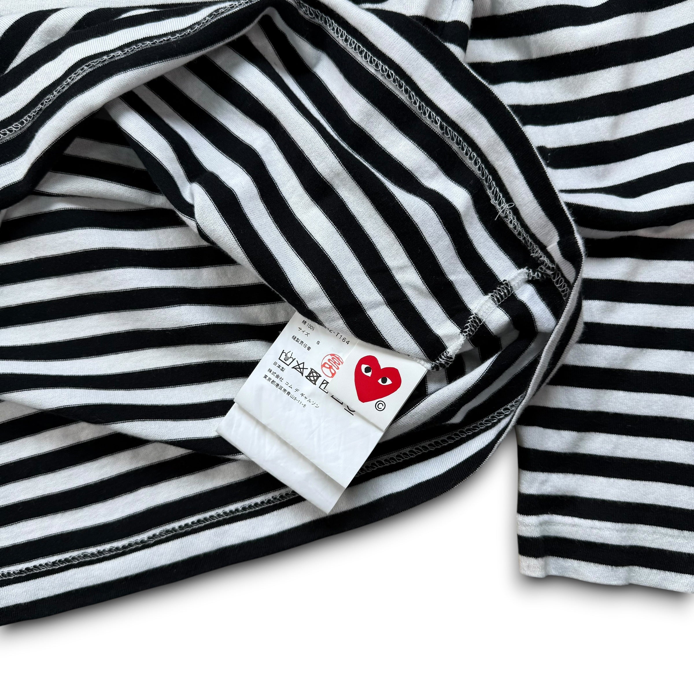 Comme des garçons 2000's horizontal stripe play long sleeve (S)