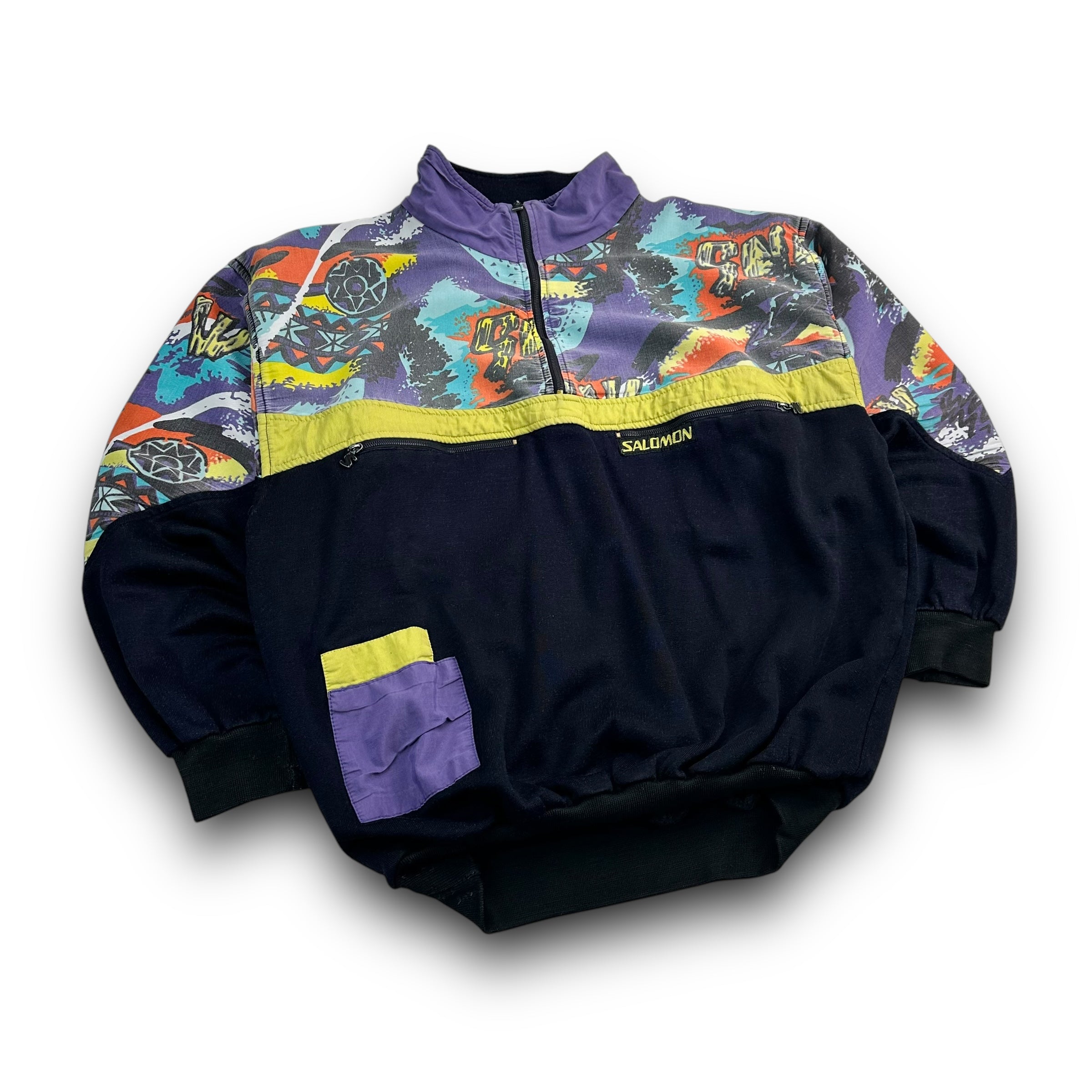 Salomon 1990's pullover 1/4 zip sweatshirt (S-M)