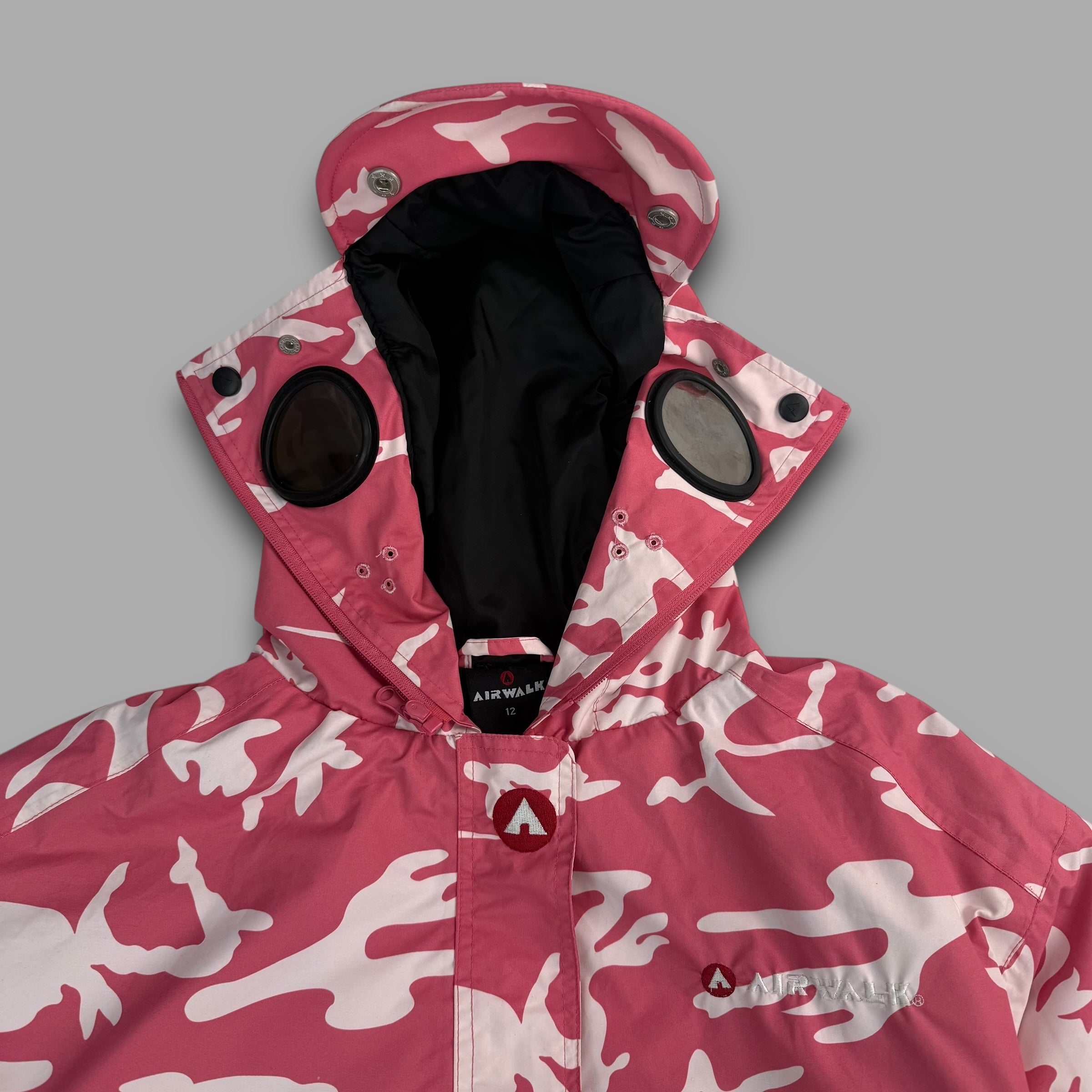 Airwalk 2000's technical camo goggle ski jacket (S)