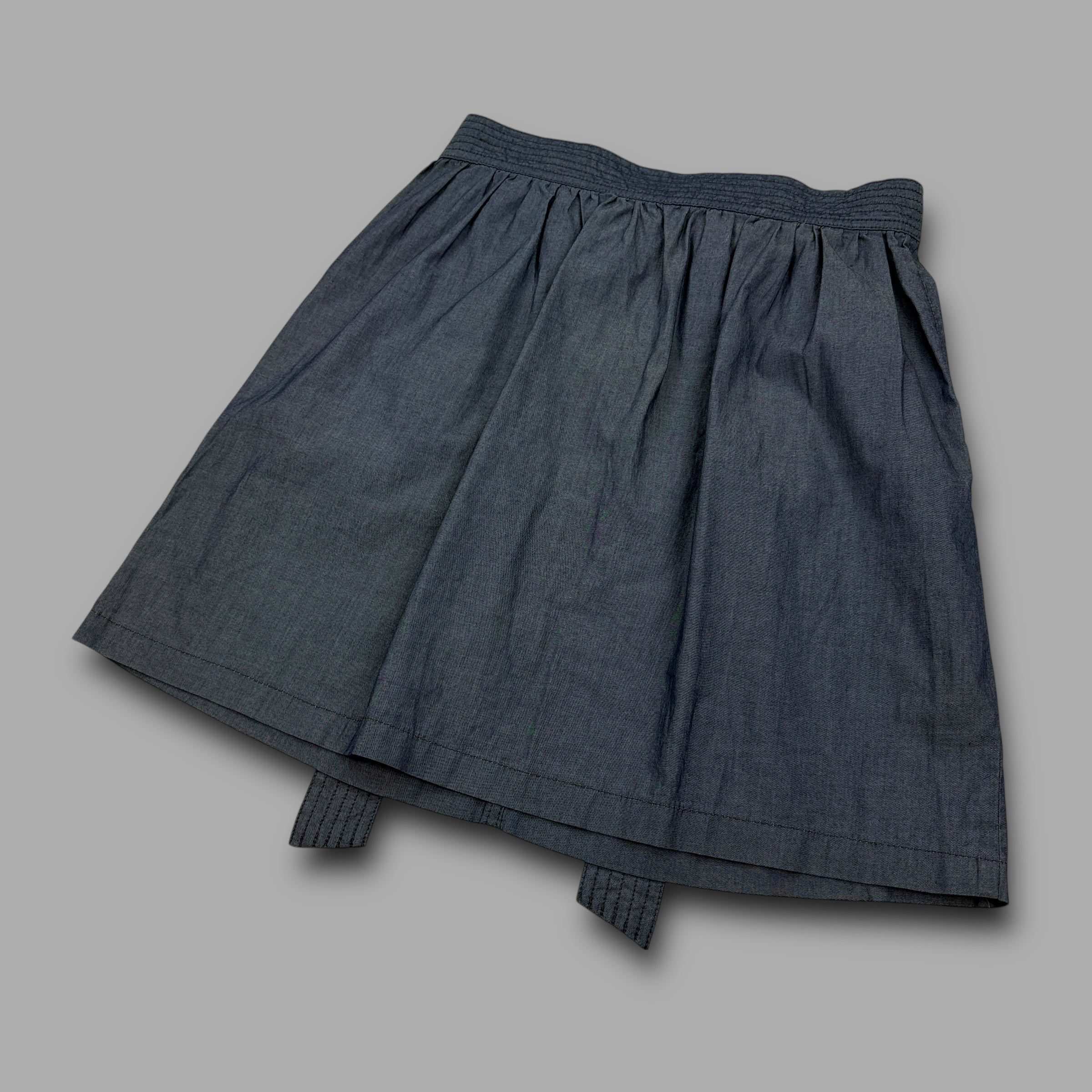 Diesel 2000s belted pocketed A-line skirt (XS) wms