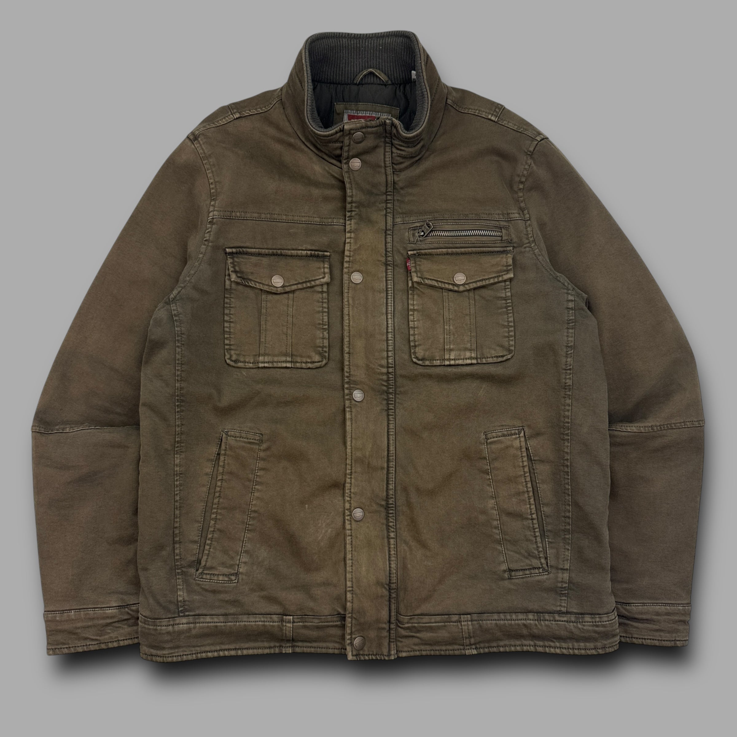 Levi's 2000's technical dual pocket zip-up biker style jacket (M)