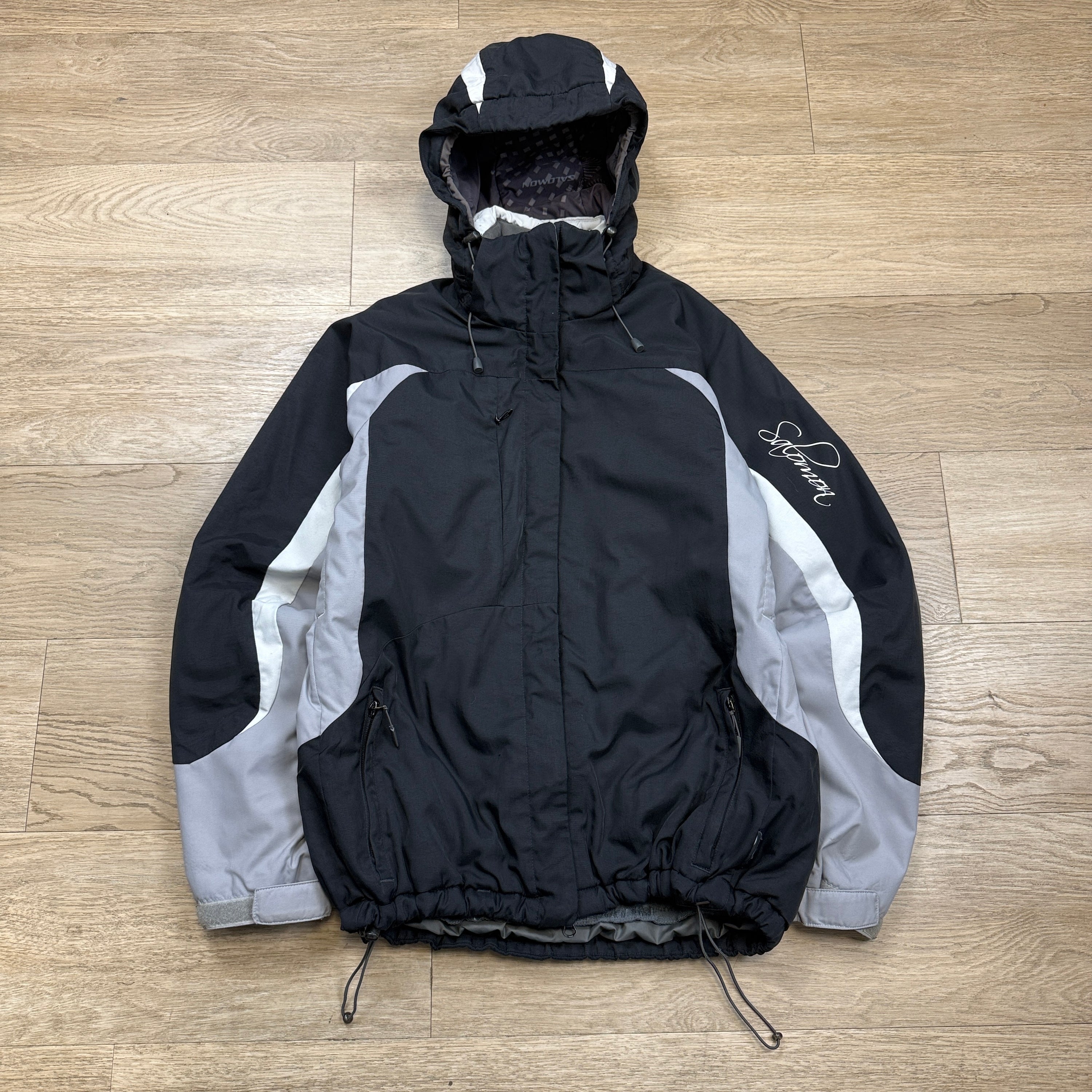 Salomon 2006 technical vented softshell panelled ski jacket (L) wms