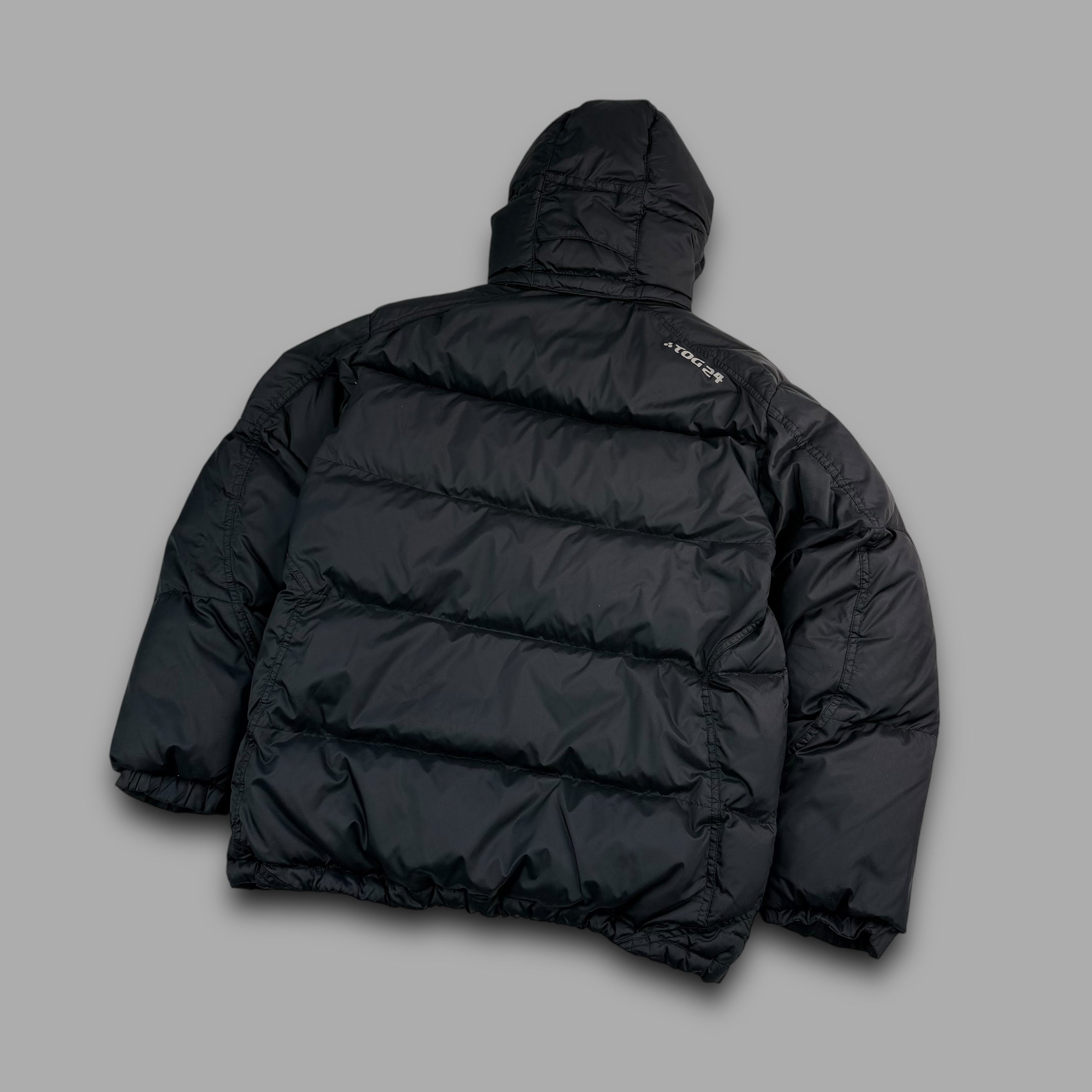 Tog24 2000's technical paneled downfilled puffer jacket (S)