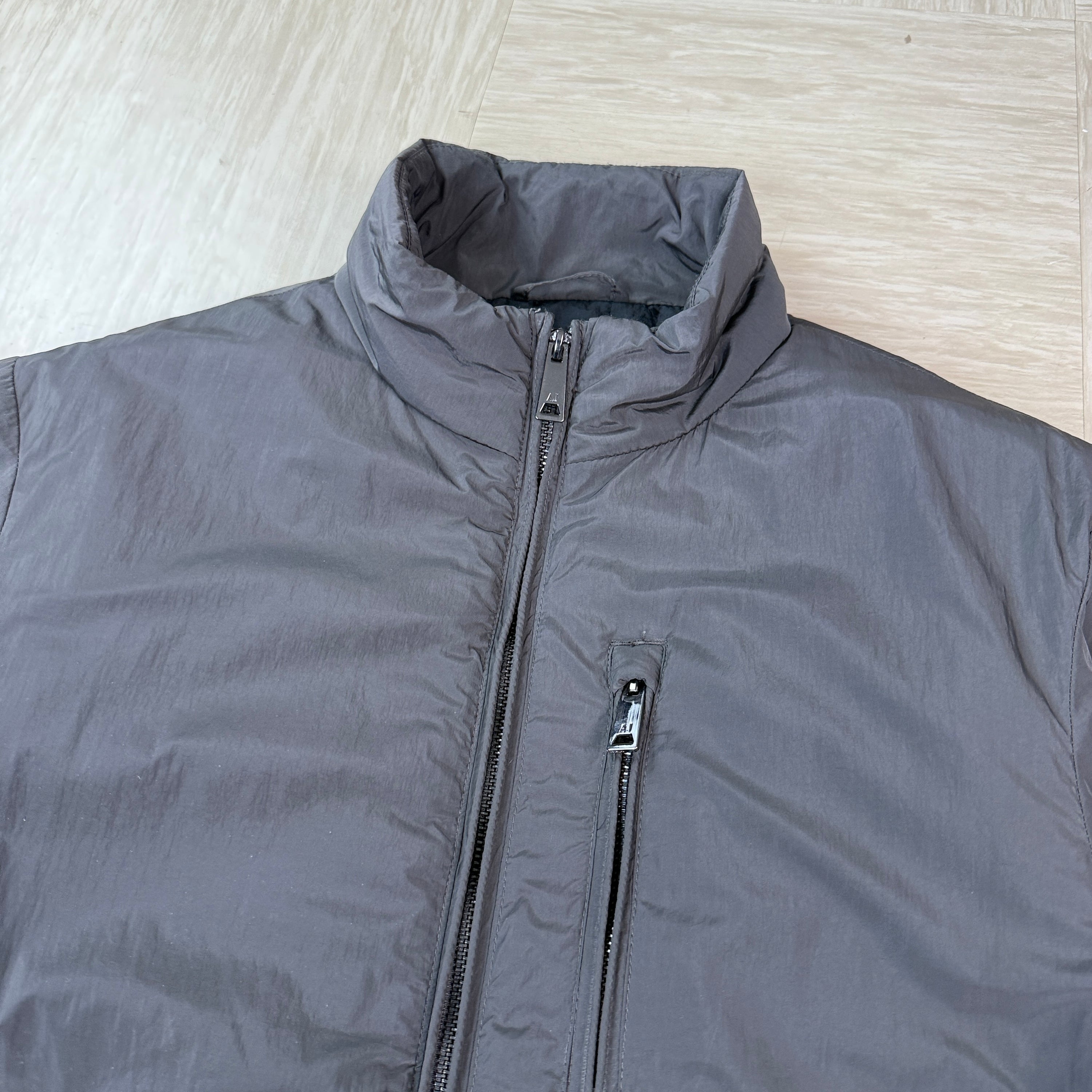 Armani 2000's technical multi-pocket high collar nylon bomber jacket (M)