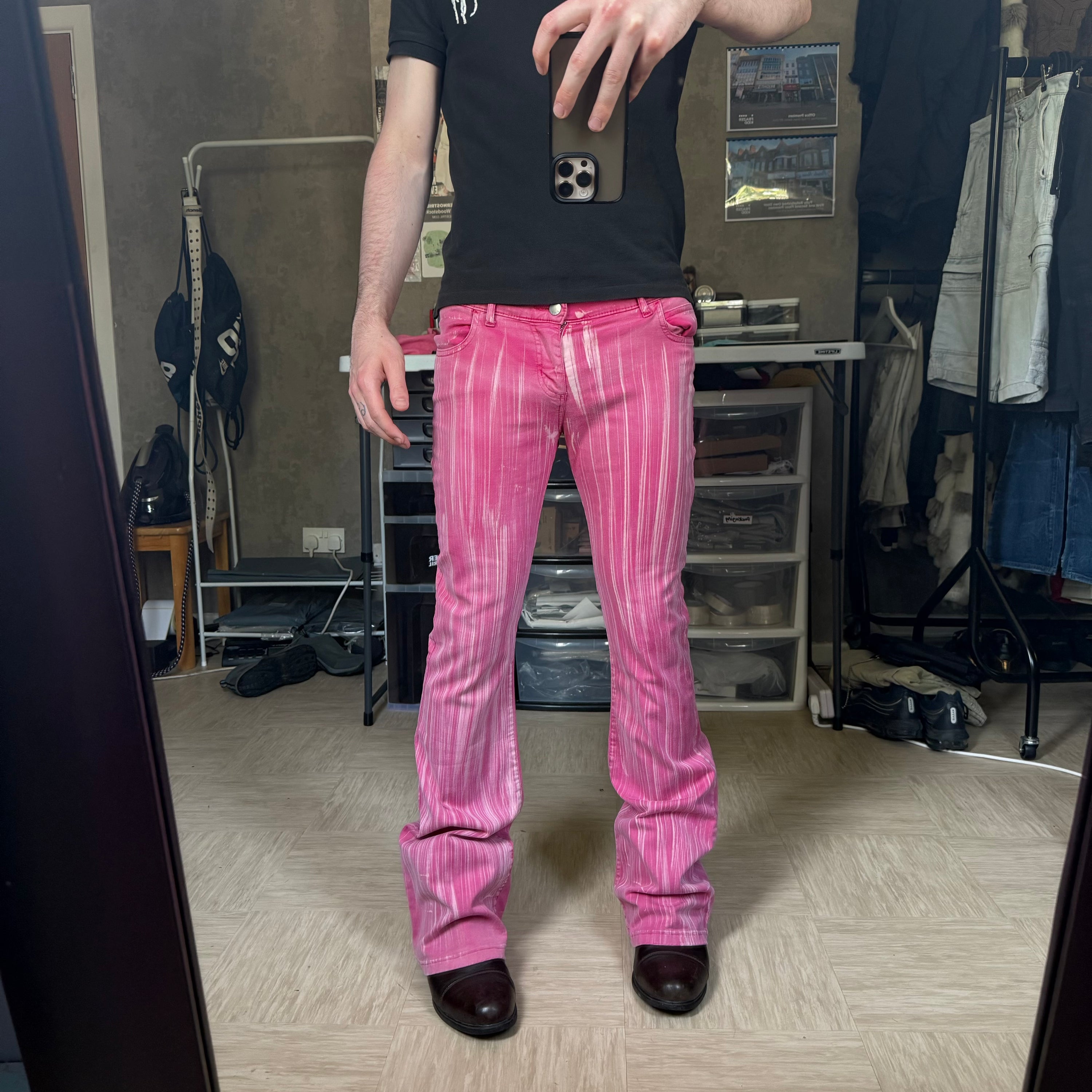 Miss sixty 2000's mid low tommy flared jeans (S)