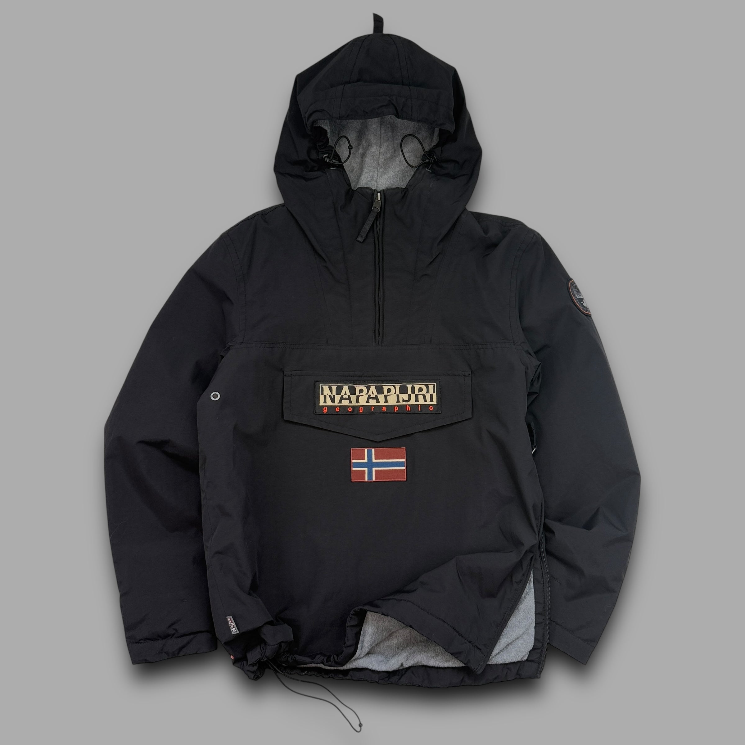 Napapijri 1/4 zip technical pullover softshell nylon windbreaker (S-M)