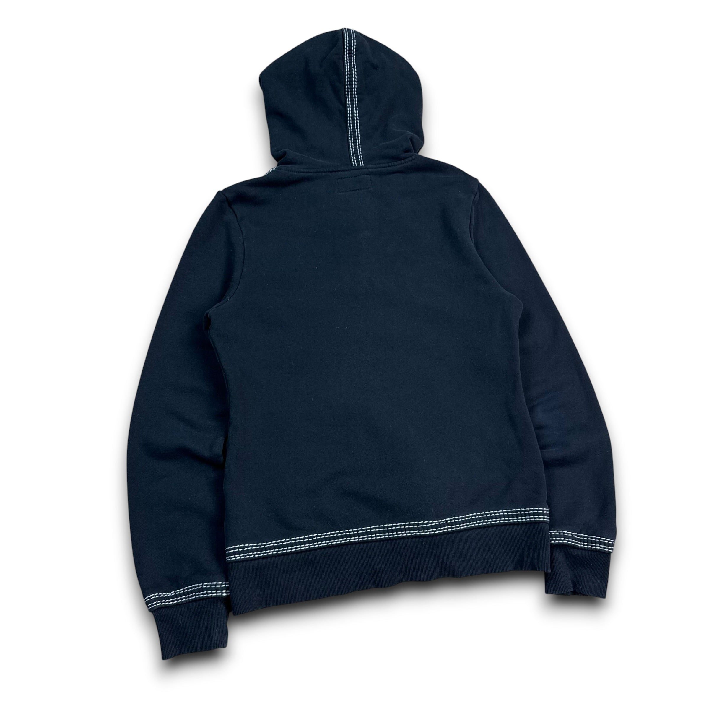 True religion 2000's double stitch zip up fitted hoodie (S)