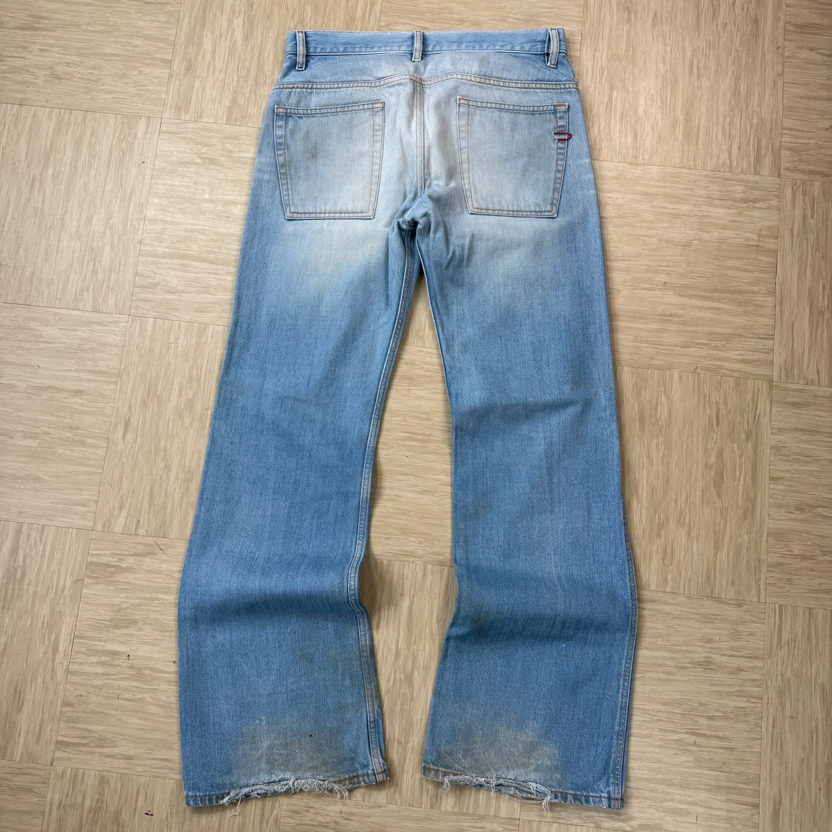 Diesel 2000's ravix relaxed bootcut light denim jeans (S)