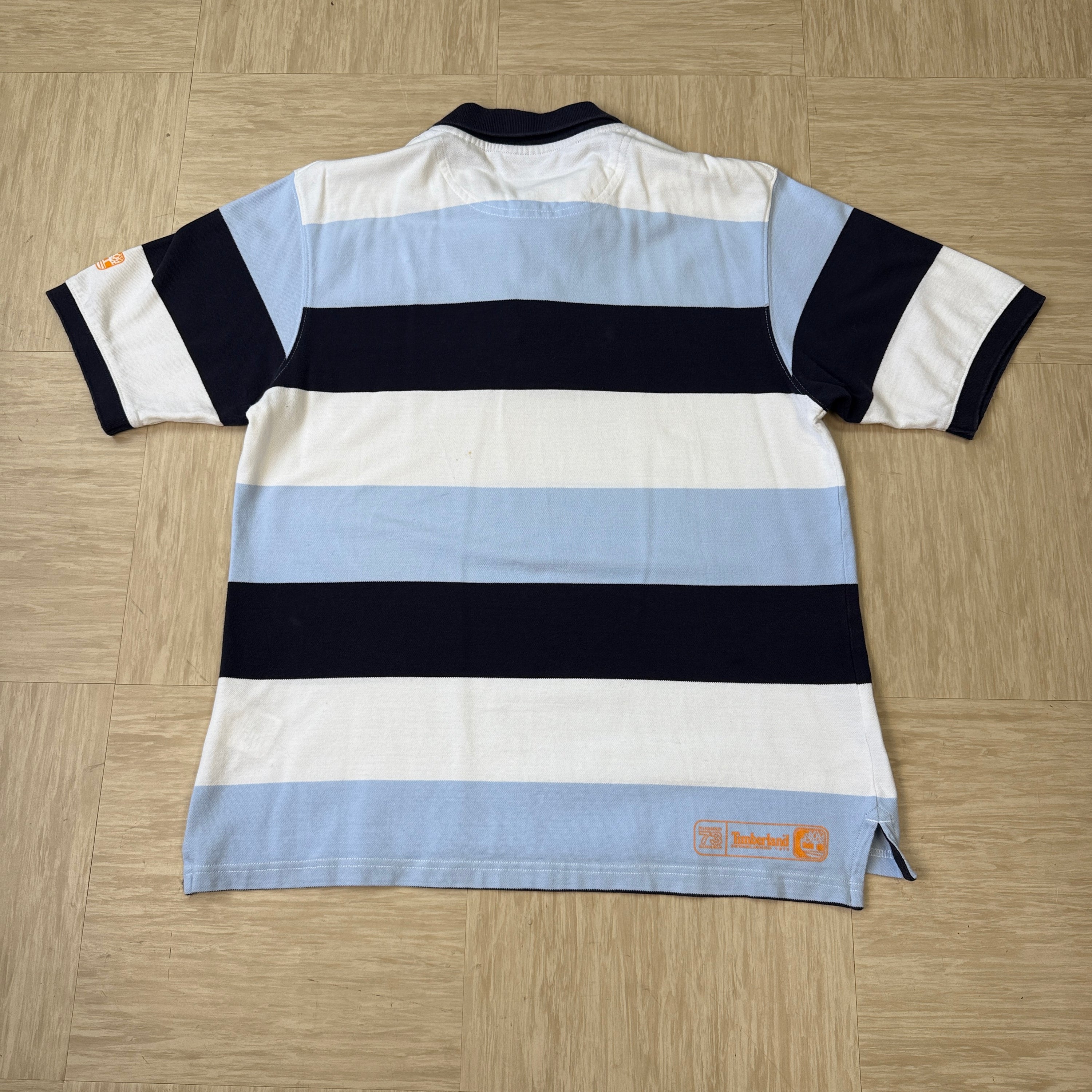 Timberland 2006 horizontal striped polo shirt (L)