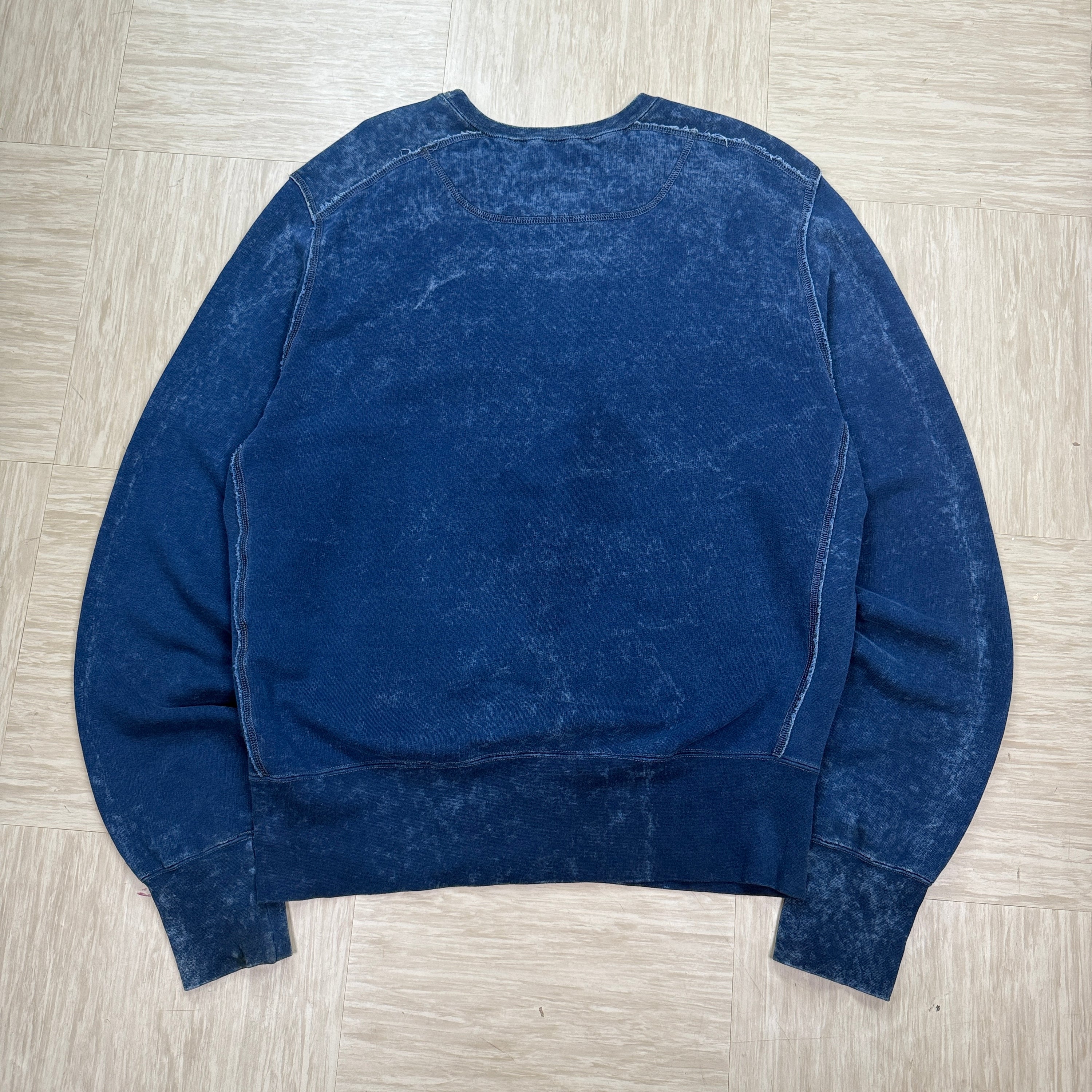 Diesel 2000's acid washed embroidered spellout sweatshirt (XL)