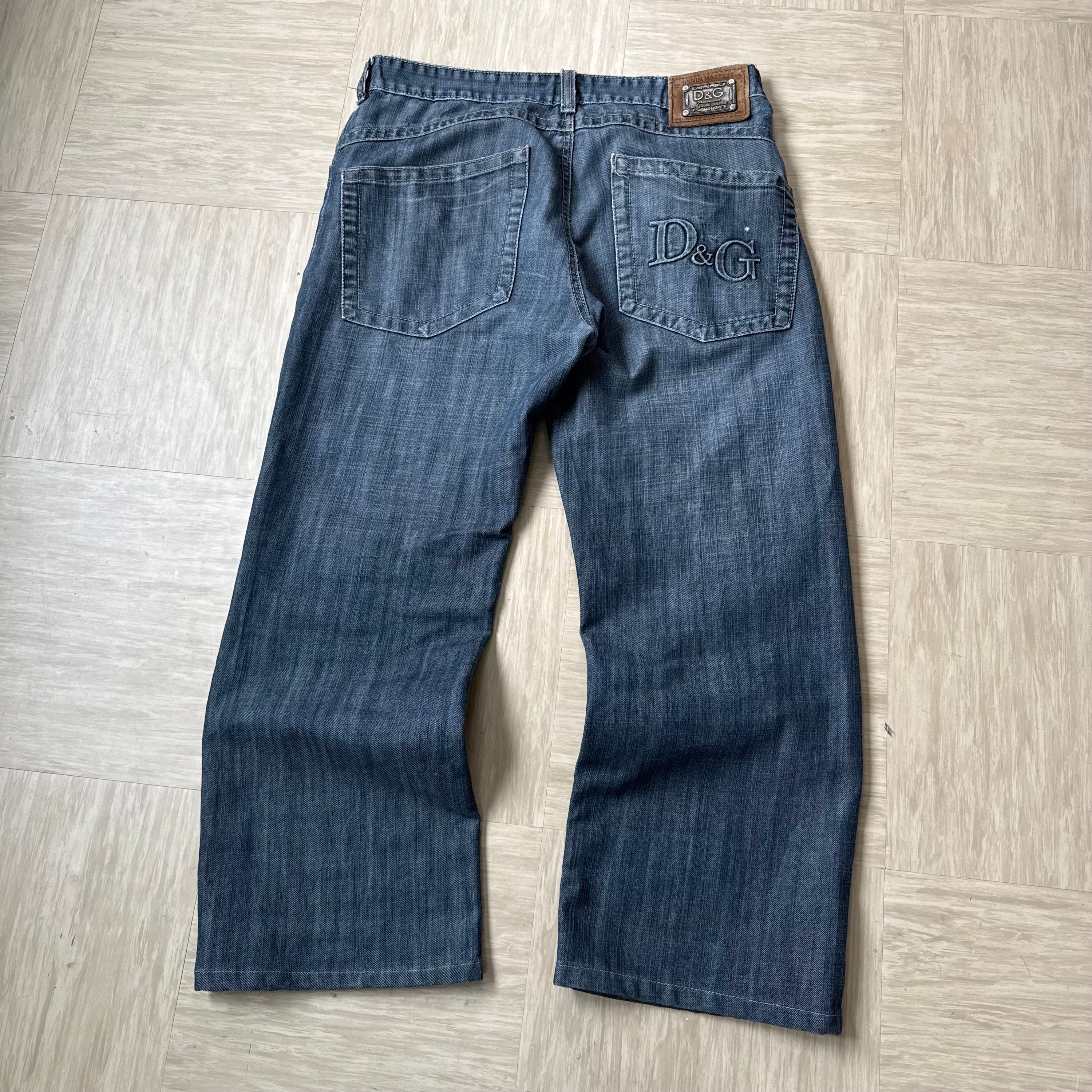 Dolce and gabbana 2000's grey denim bootcut jeans (S)