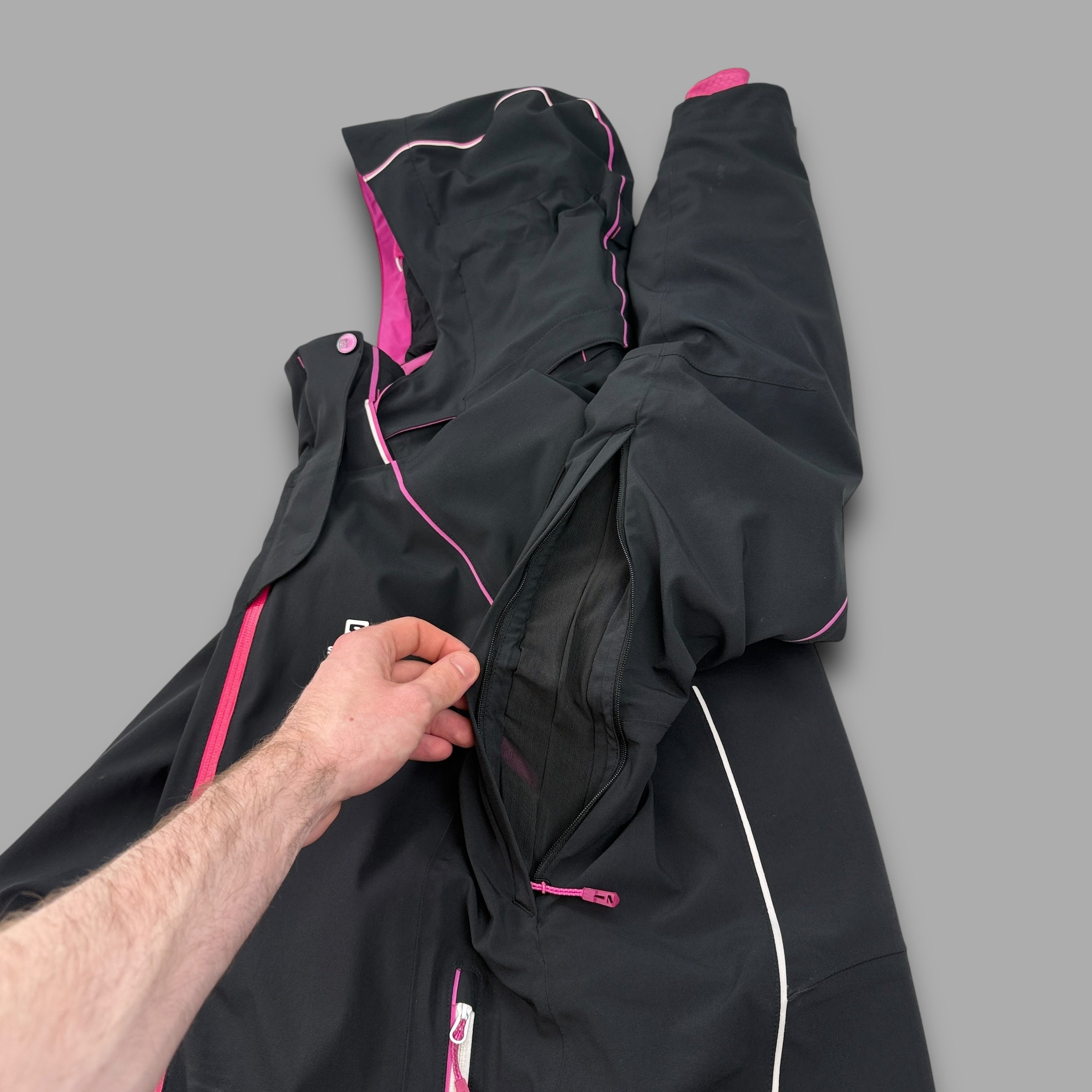 Salomon 2017 technical advanced skin softshell ski jacket (L) wms