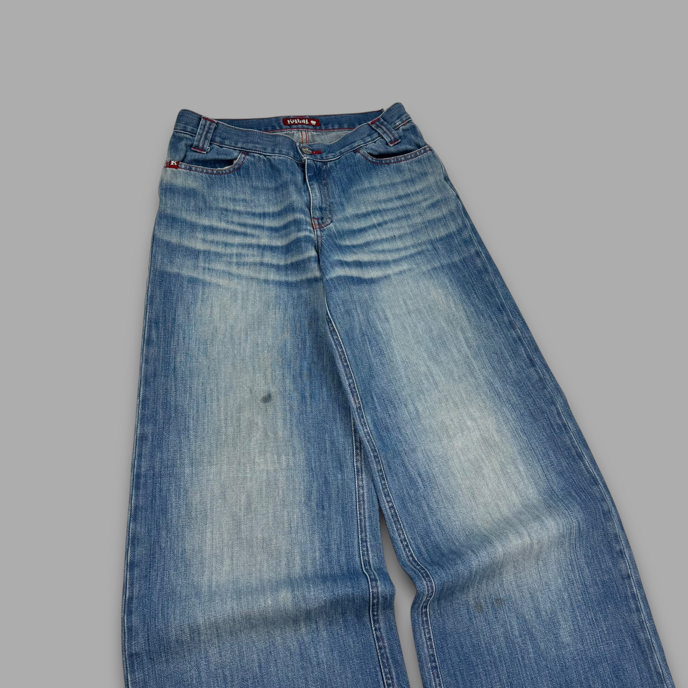 Killah 2000's baggy wide leg denim jeans (S)