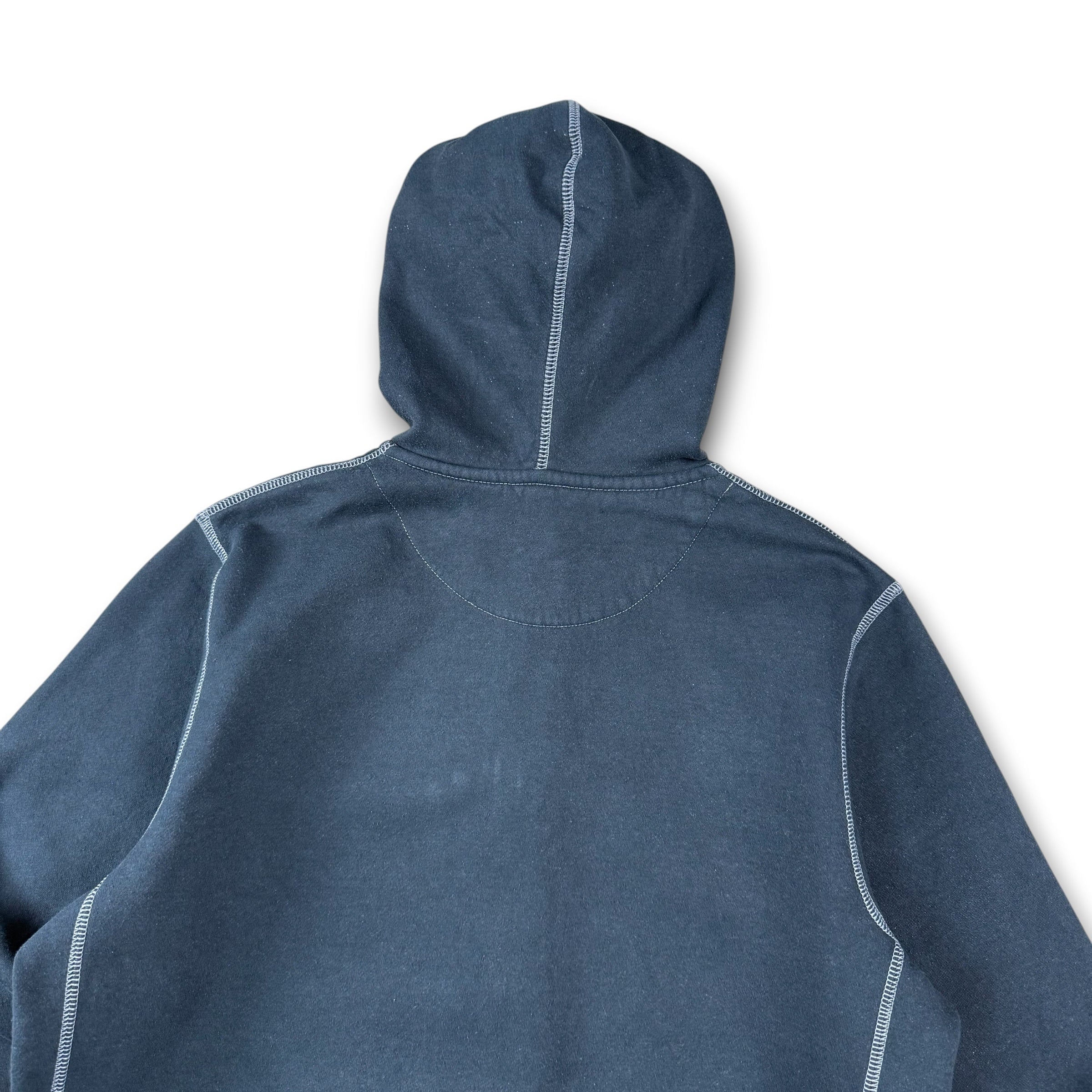 Nike 2000's contrast stitch embroidered zip up hoodie (S)