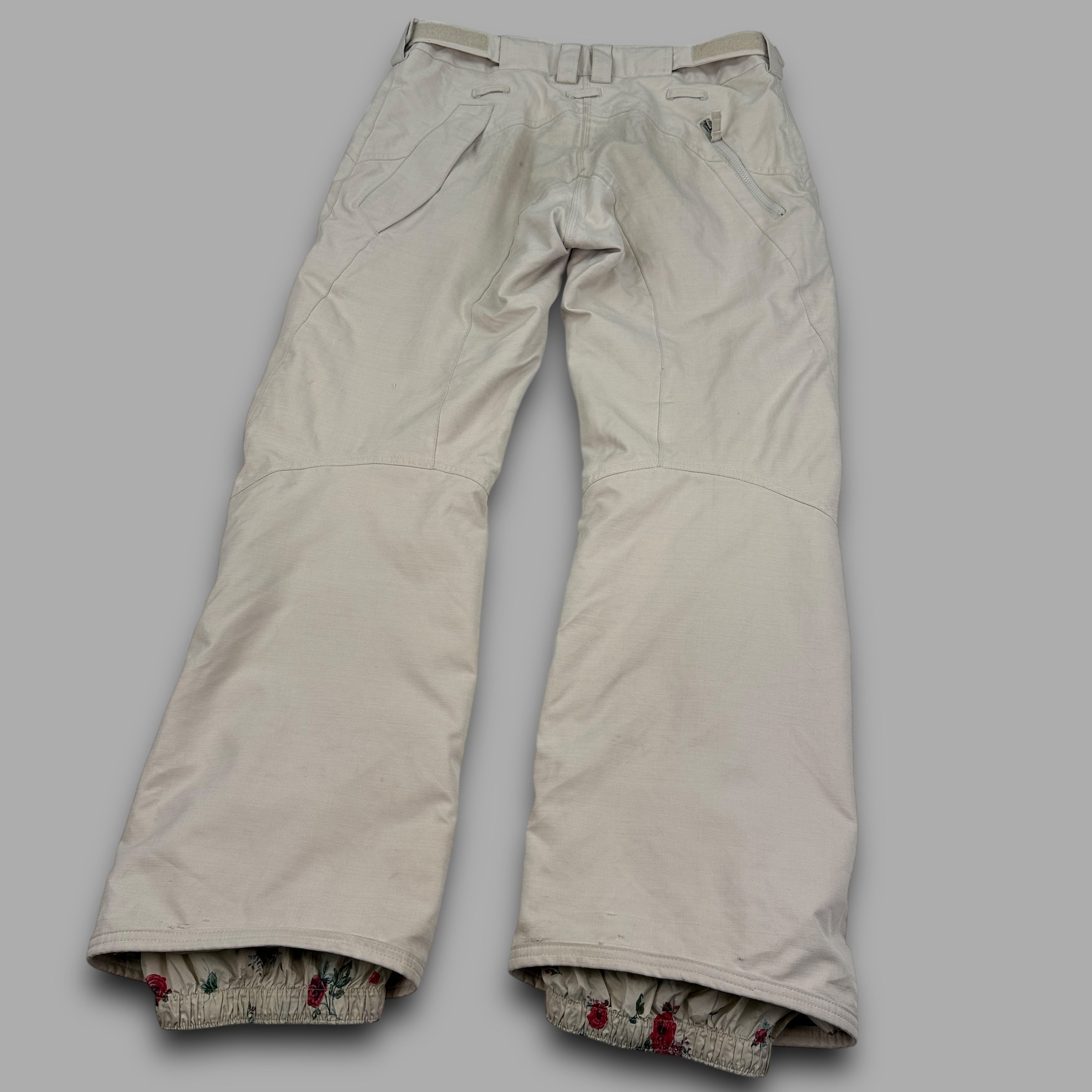 Nike 2000's technical vented bootcut softshell ski sallopettes (M) wms