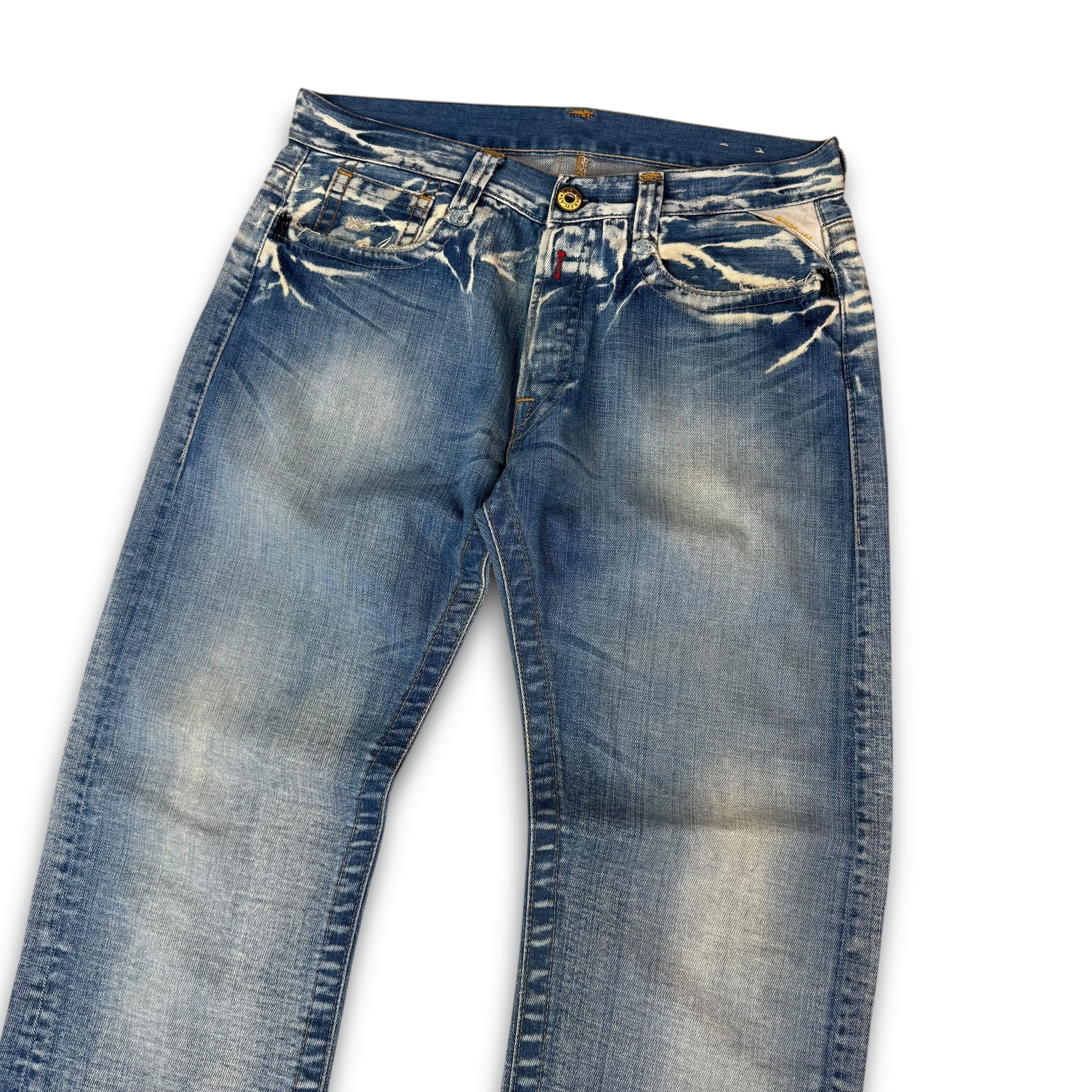 Replay 2000's embroidered spellout bootcut denim jeans (M-L)