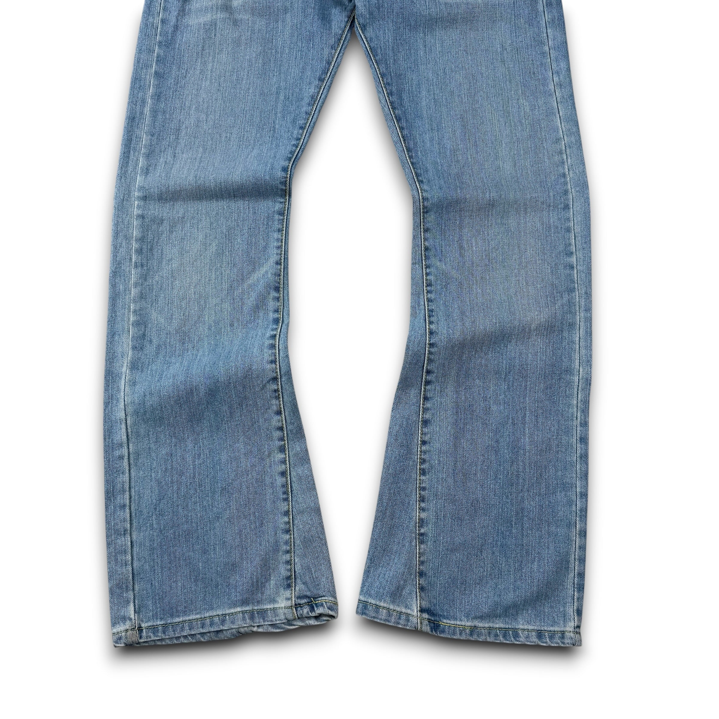 Levi's 542 2000's low waisted faded light denim flare jeans (S)