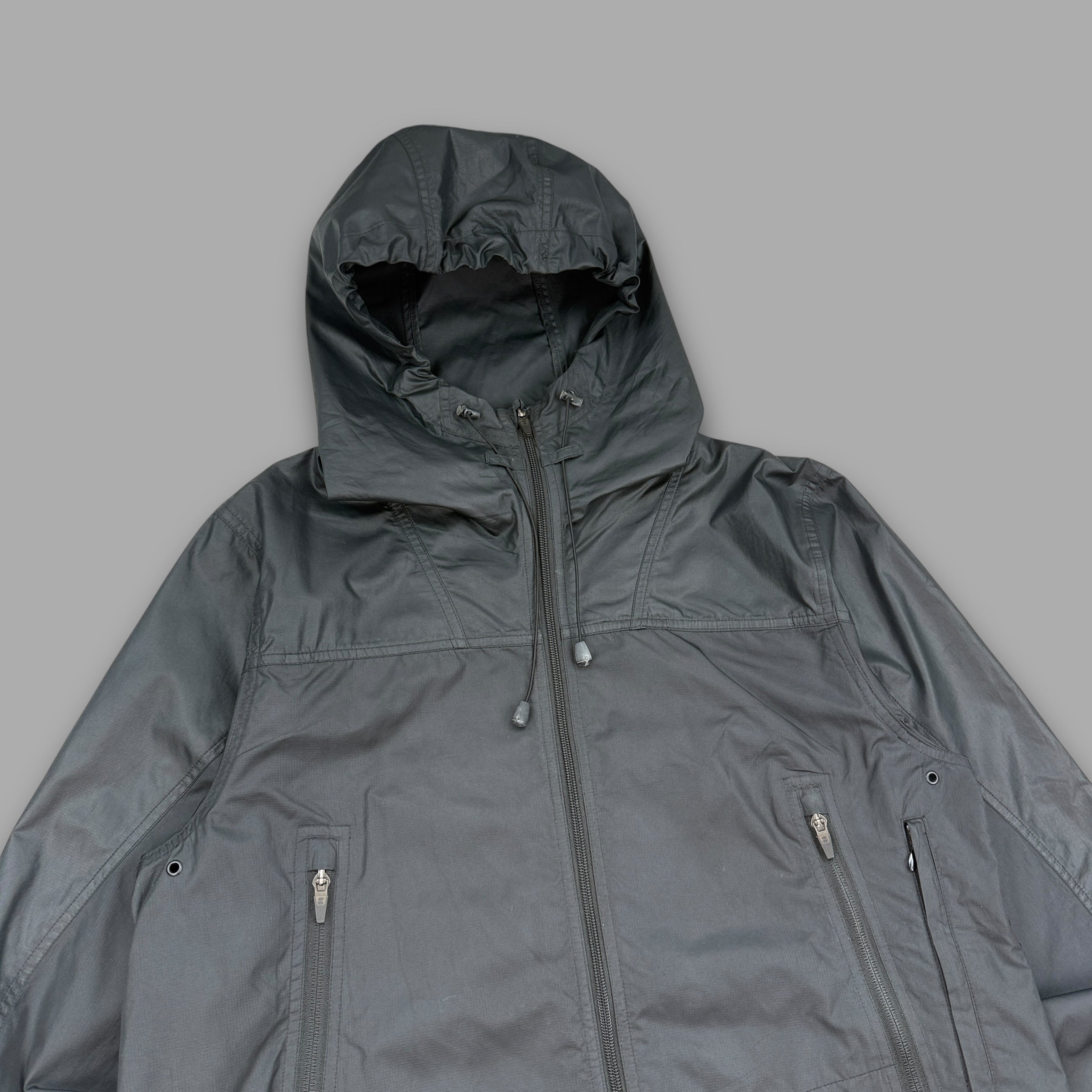 Nike 2000's technical nylon multi-pocket parka jacket (M)
