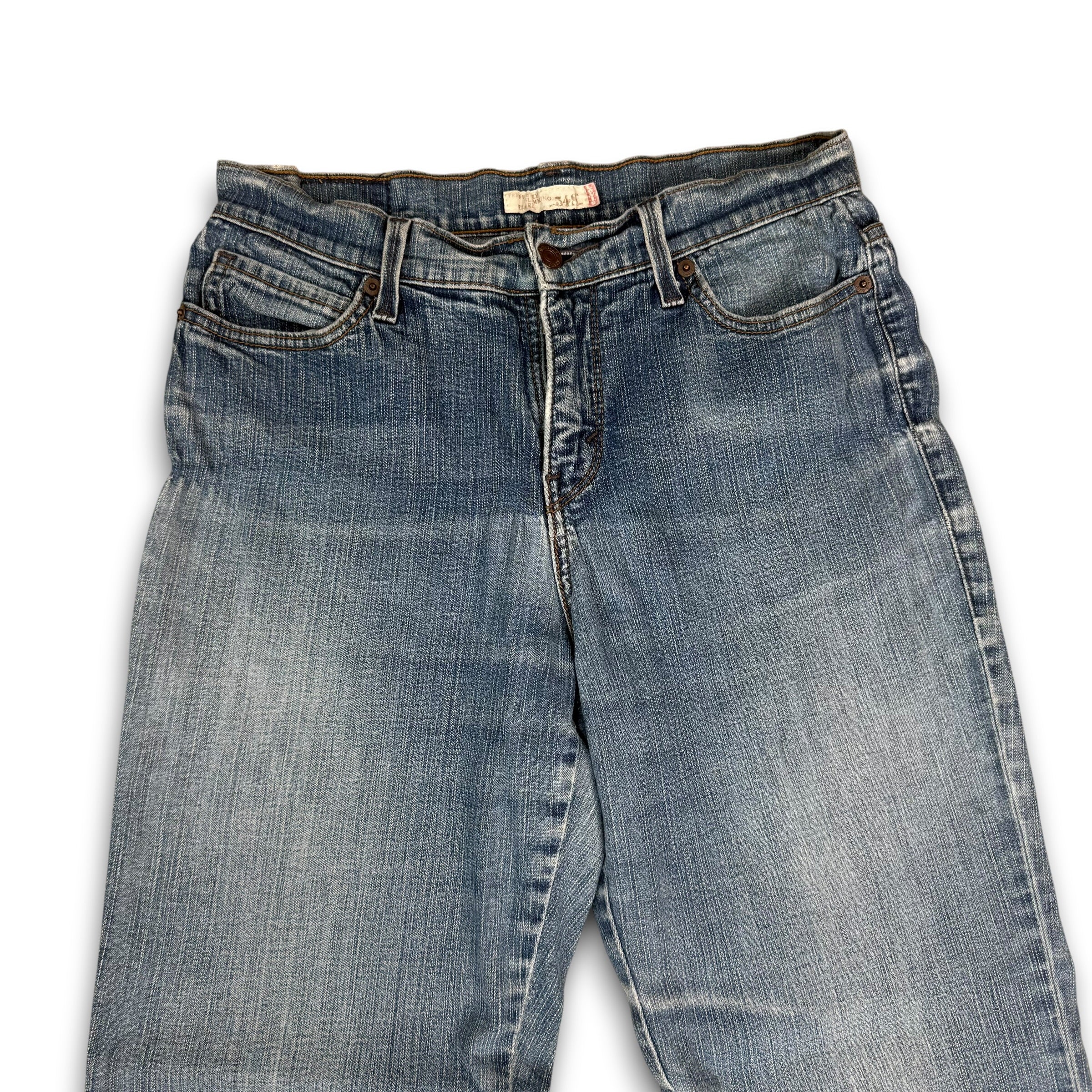 Levi's 548 2000's perfectly slimming relaxed flare denim jeans (S)