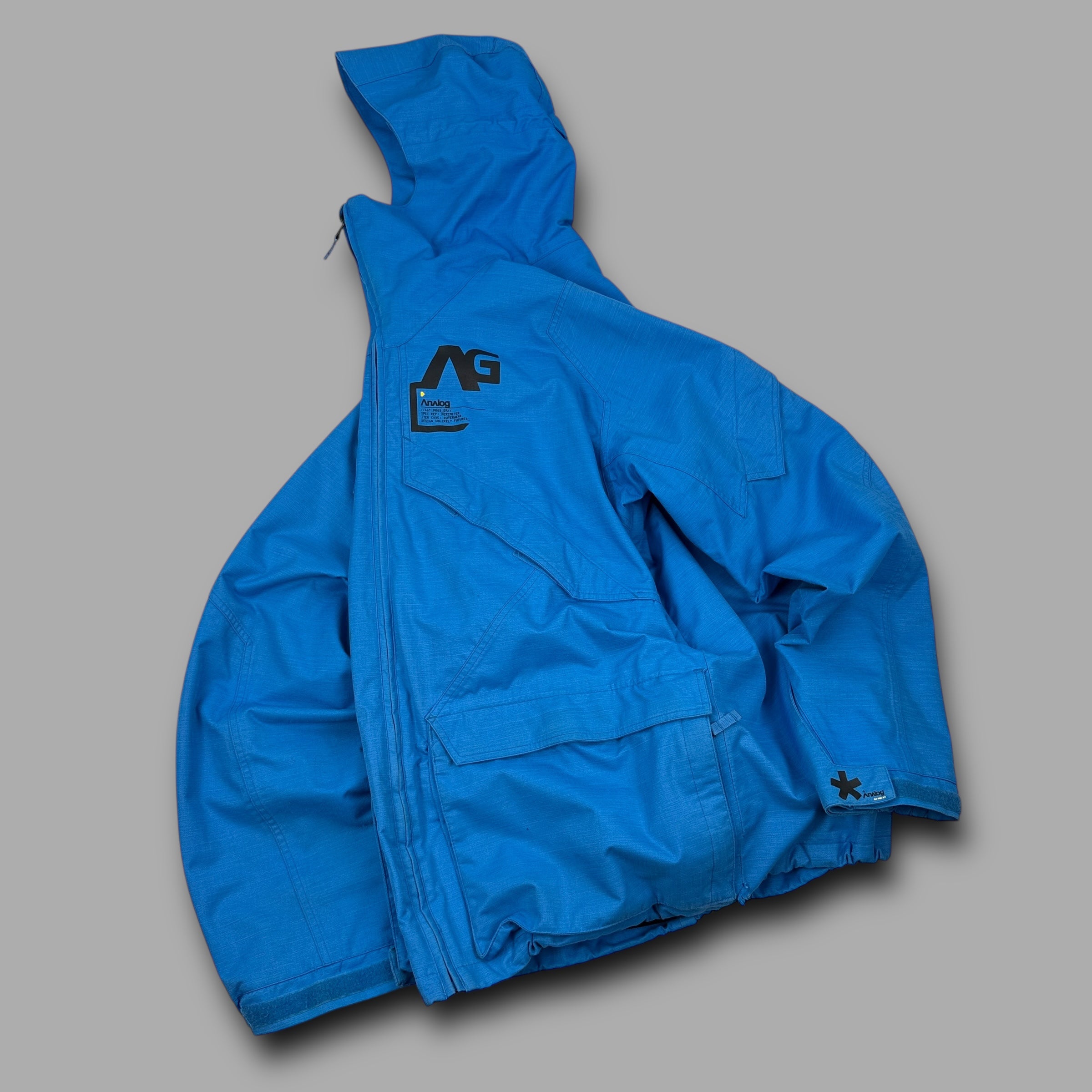 Burton analog 2000's technical multi-pocket panelled ski jacket (L)