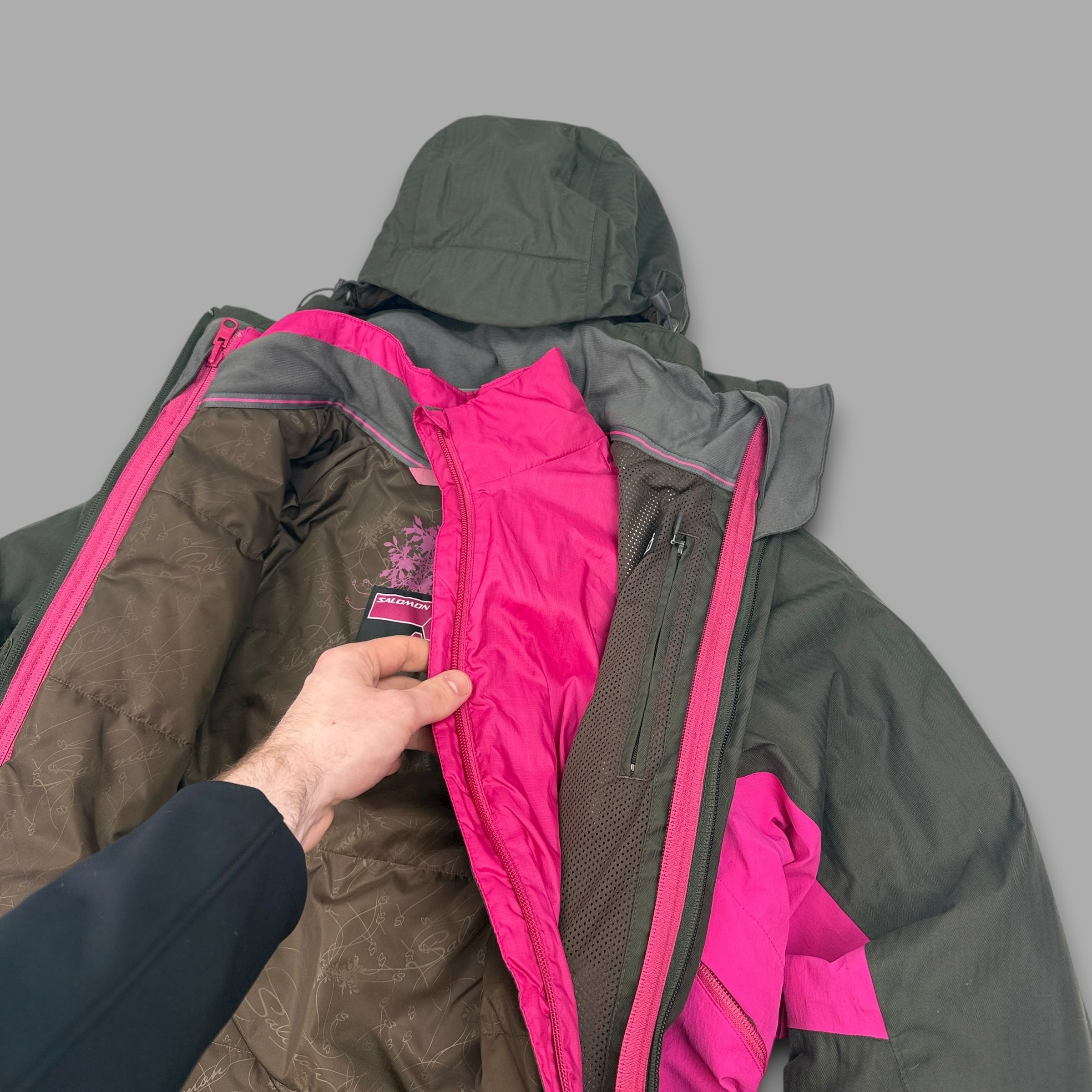 Salomon 2008 technical 2in1 vented climapro ski jacket (S) wms