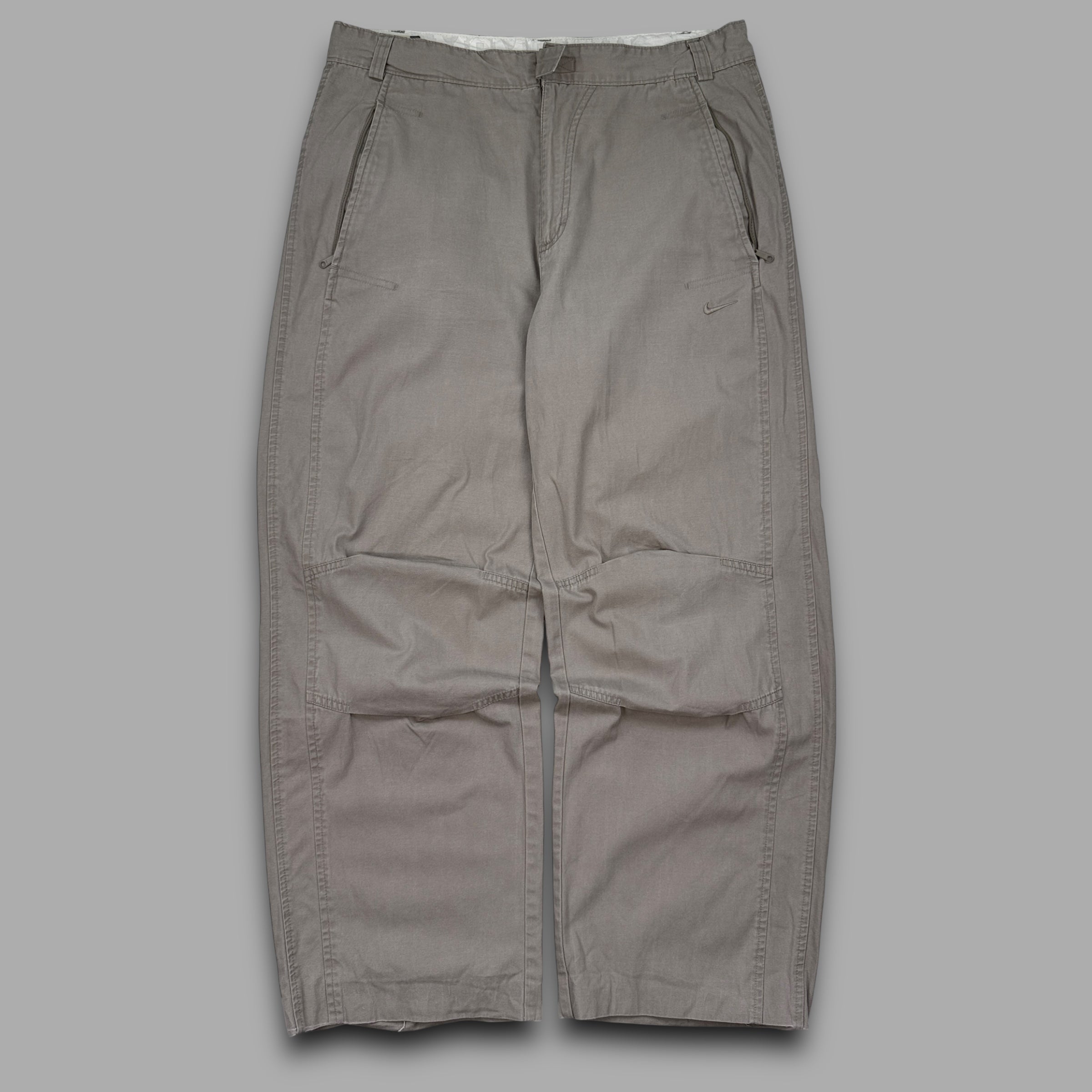 Nike 2000's techncial baggy wide leg flight bottoms (L)