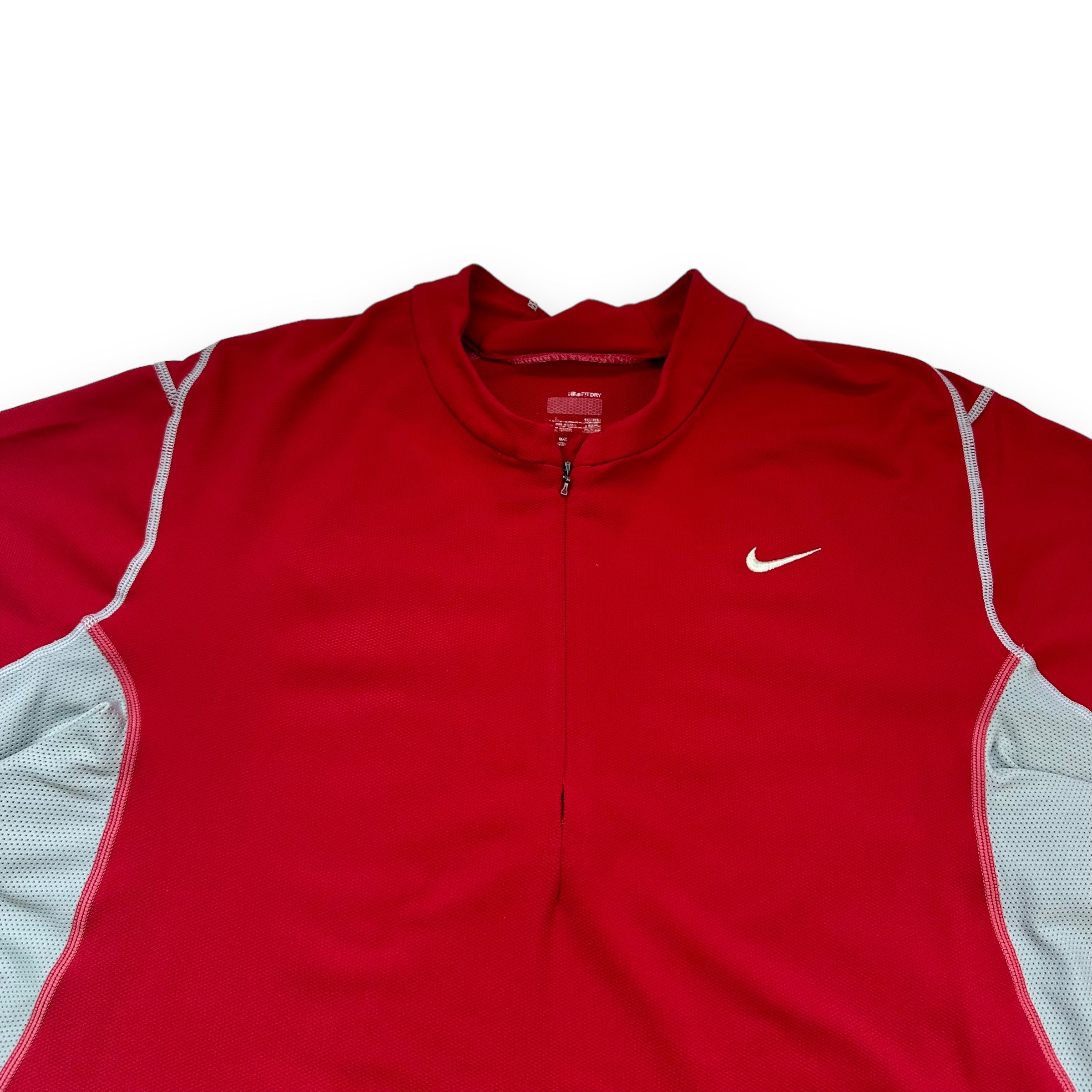 Nike training 2000's contrast stitch polo shirt (L)