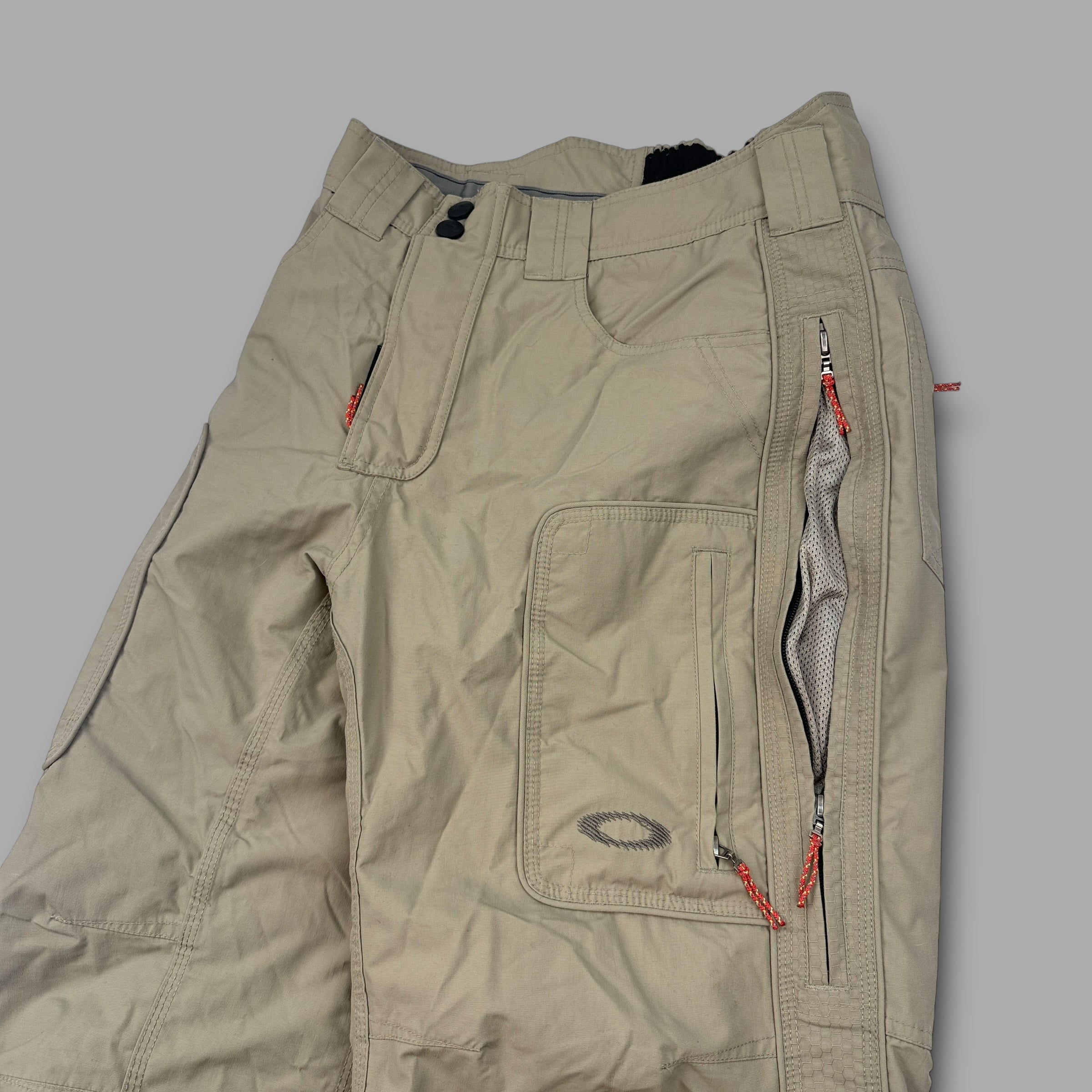 Oakley software 2000's technical baggy wide leg contrast stitch ski sallopettes (S)