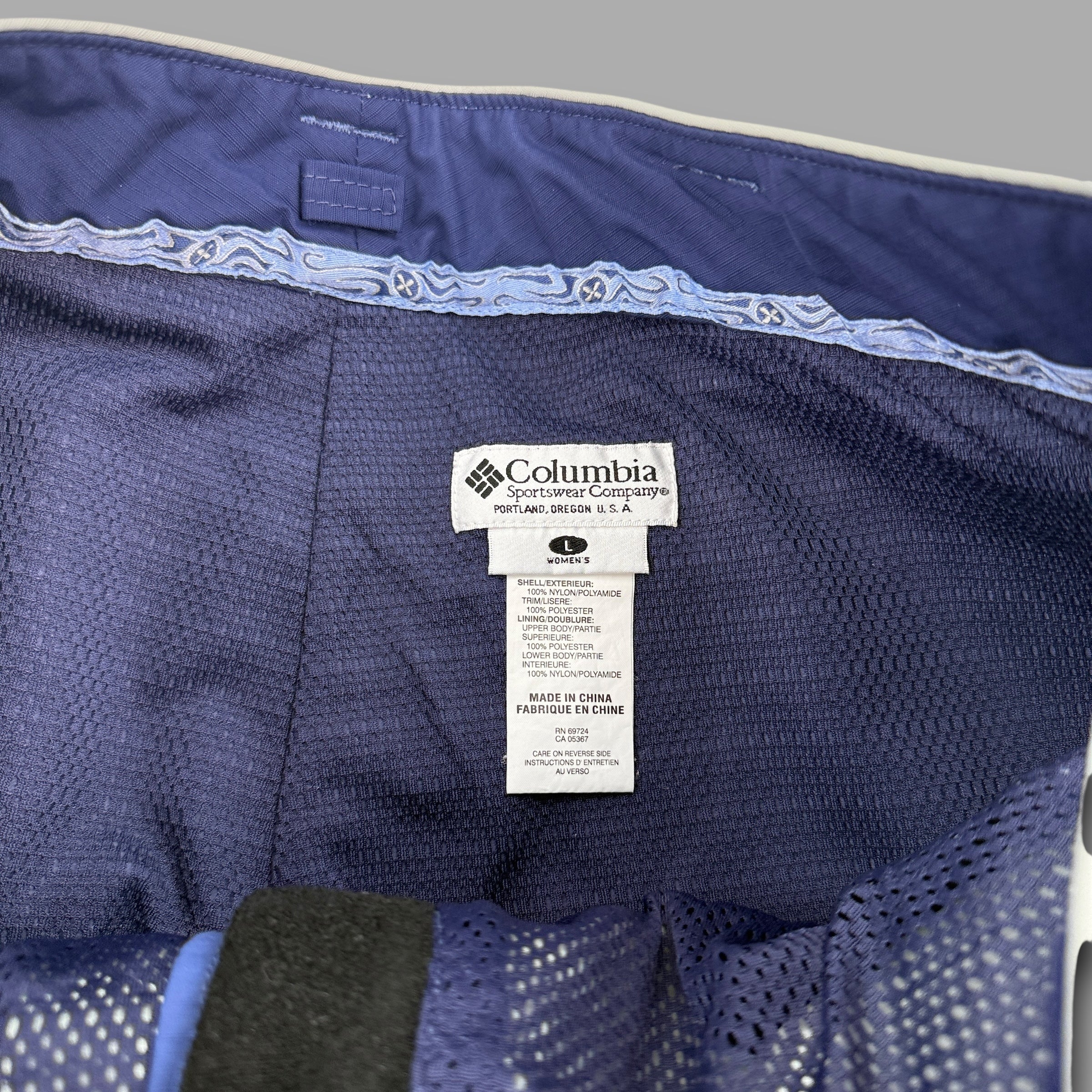 Columbia convert 2000's technical softshell ski sallopettes (L) wms