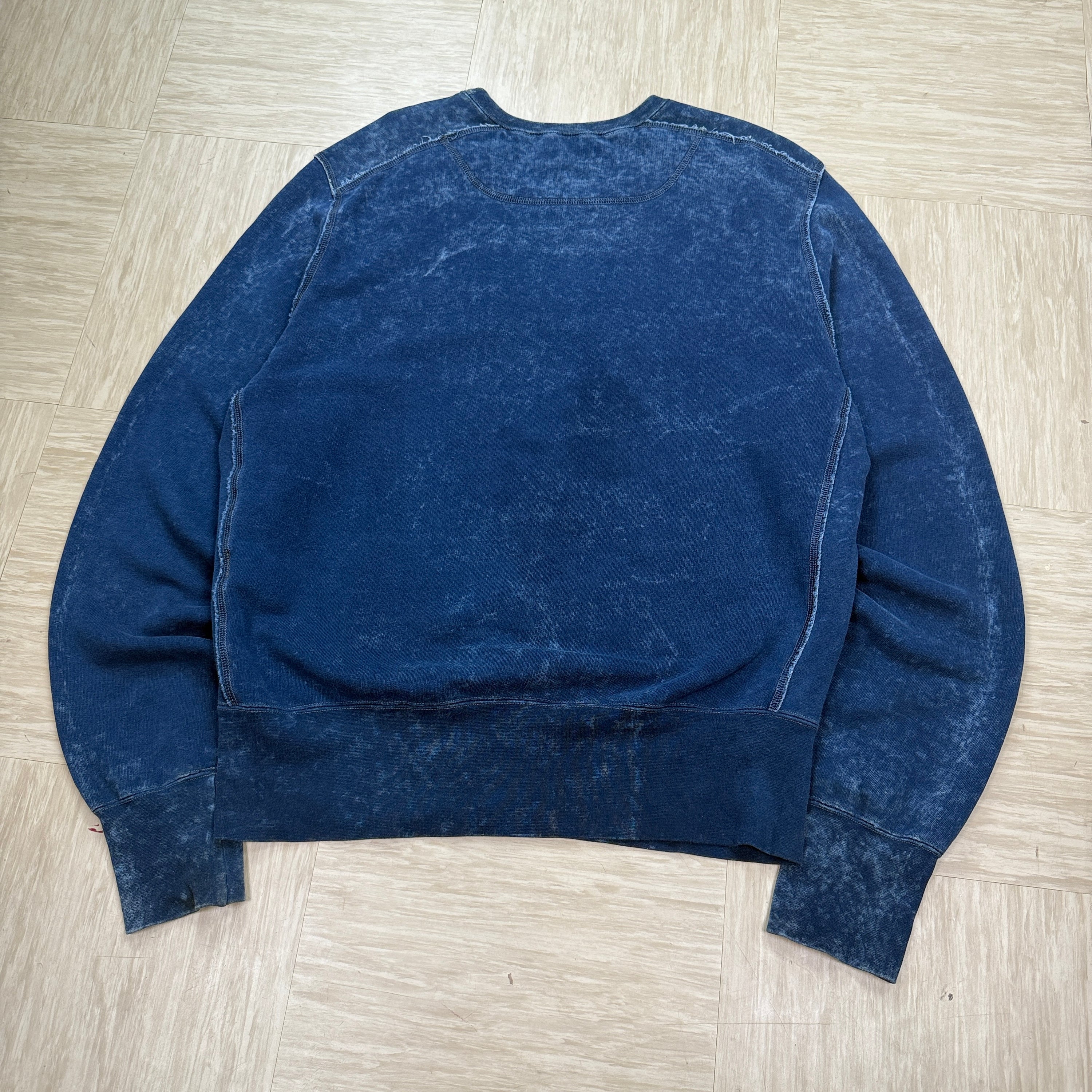 Diesel 2000's acid washed embroidered spellout sweatshirt (XL)