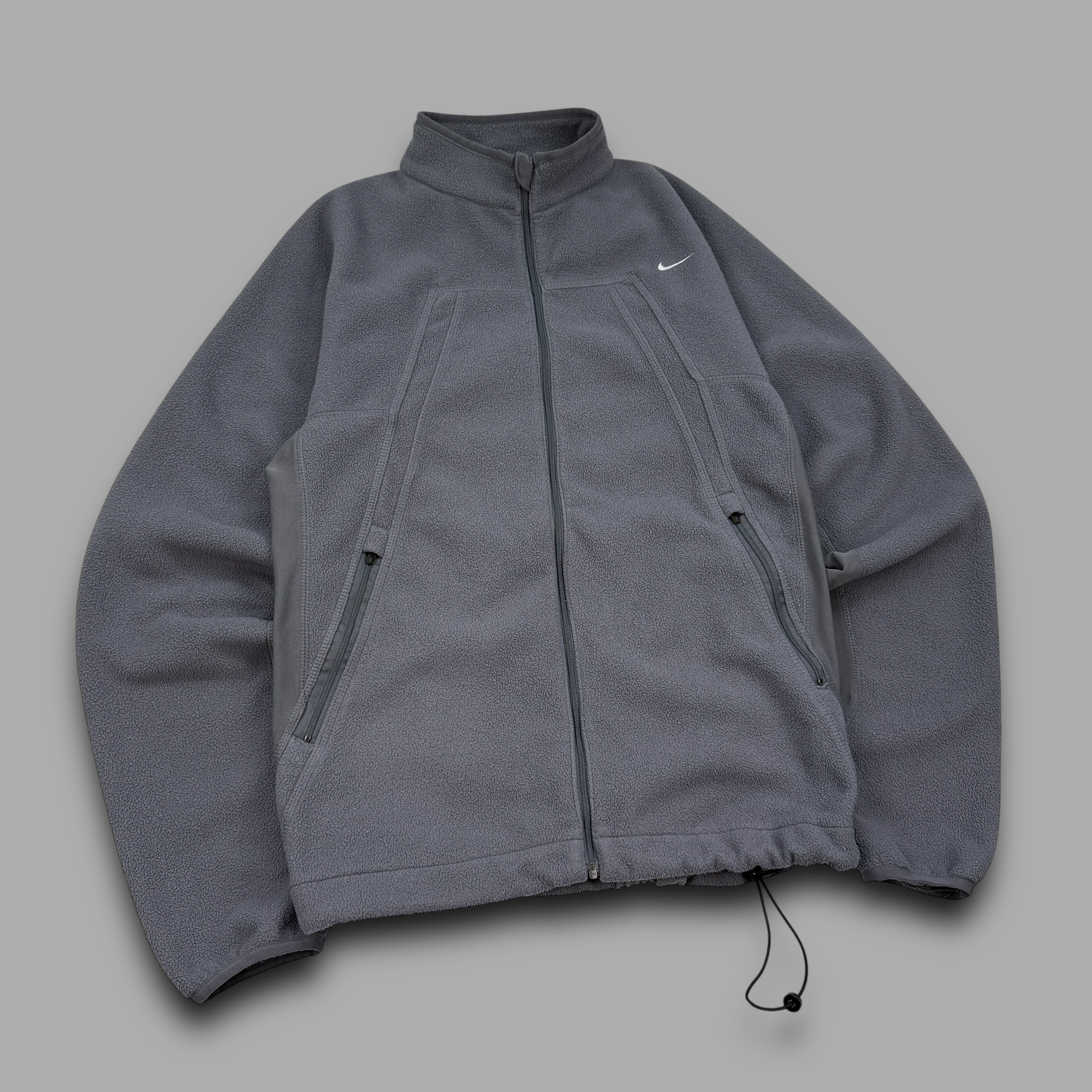 Nike 2000's technical therma-fit panelled fleece jacket (S)