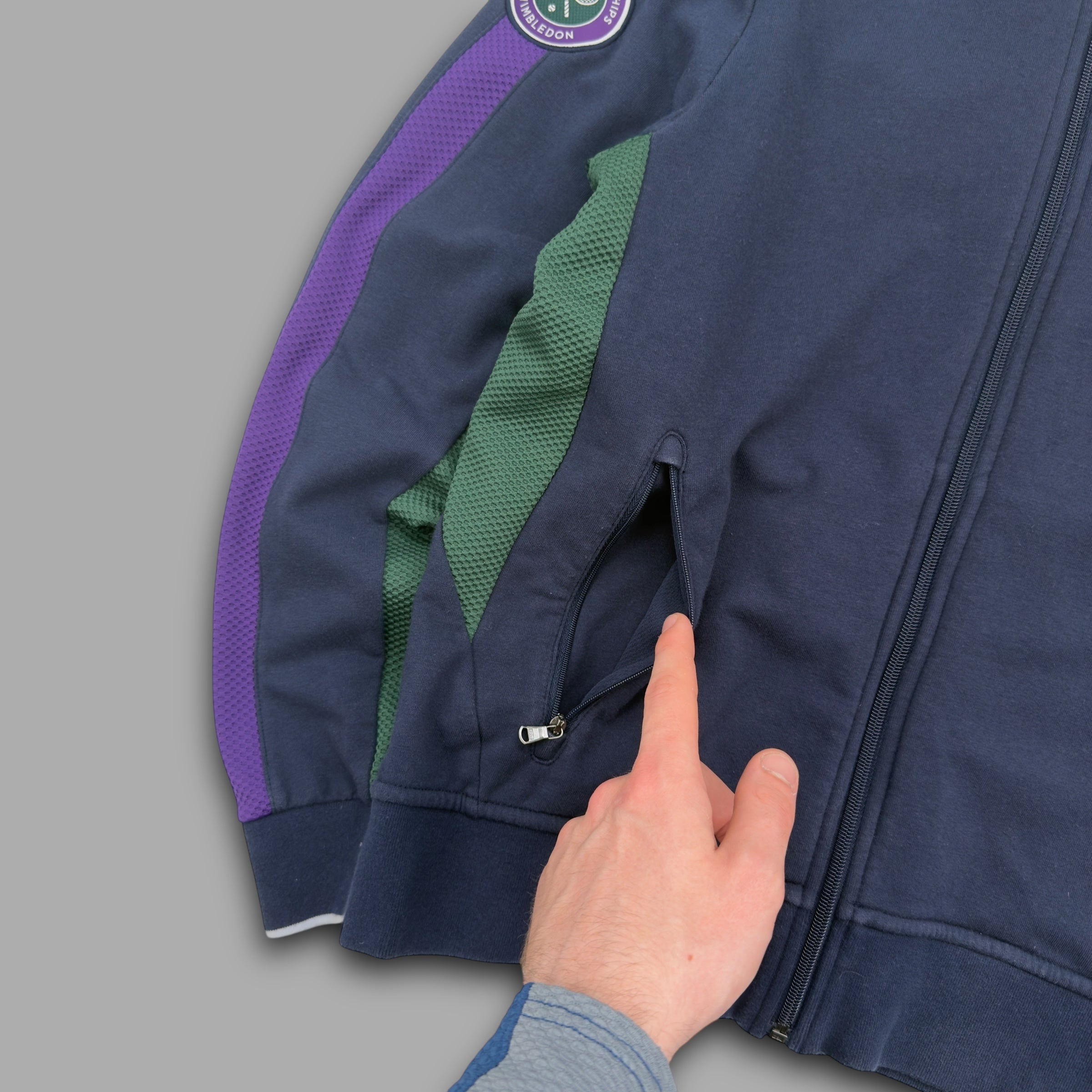 Ralph Lauren 2000's wimbleton zip-up track jacket (S)