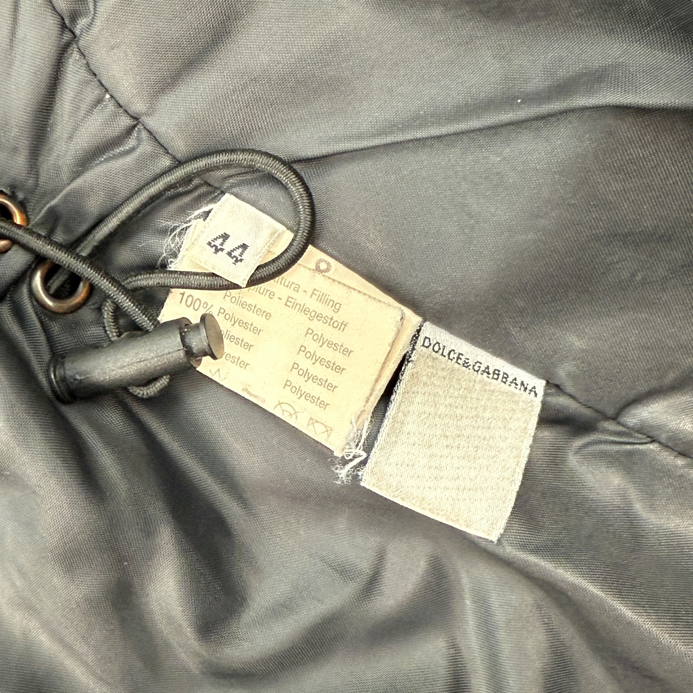 Dolce and gabanna 2000's technical multi-pocket nylon parka jacket (S-M)