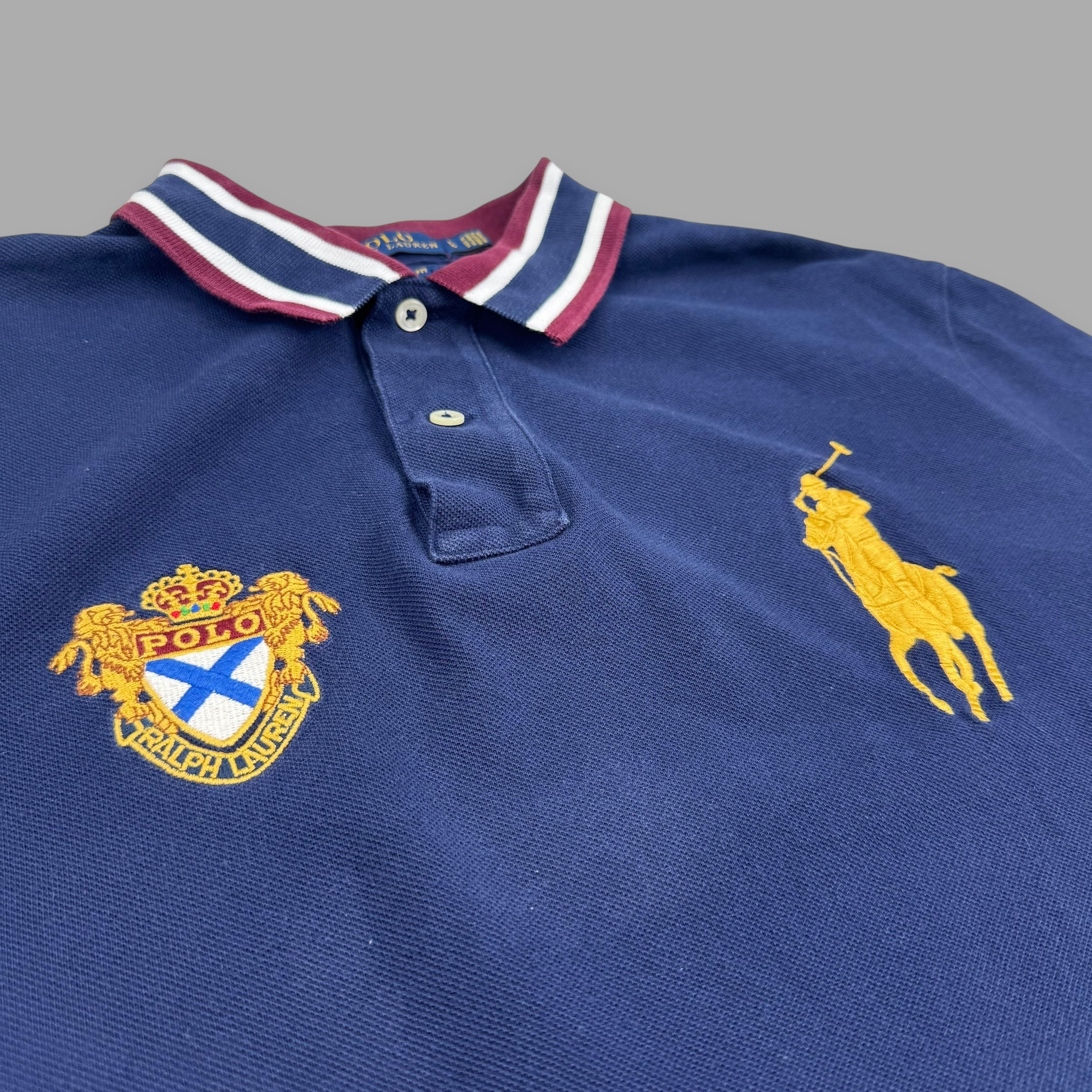 Ralph Lauren 2000's embroidered big pony polo shirt (L)