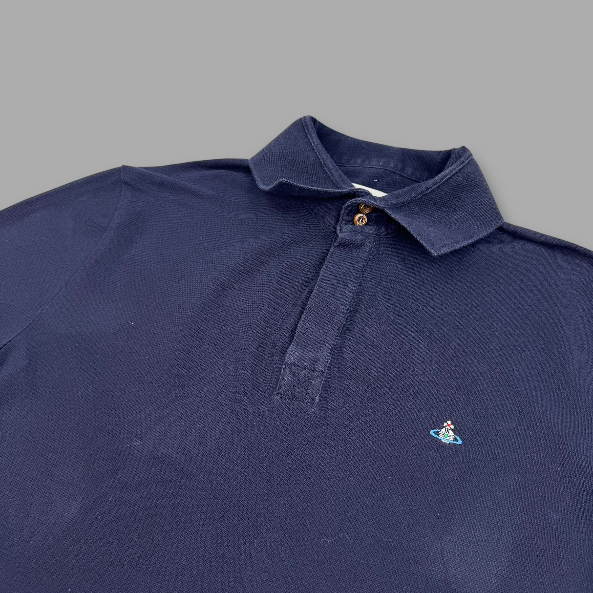 Vivienne Westwood 2000's embroidered polo shirt (L)