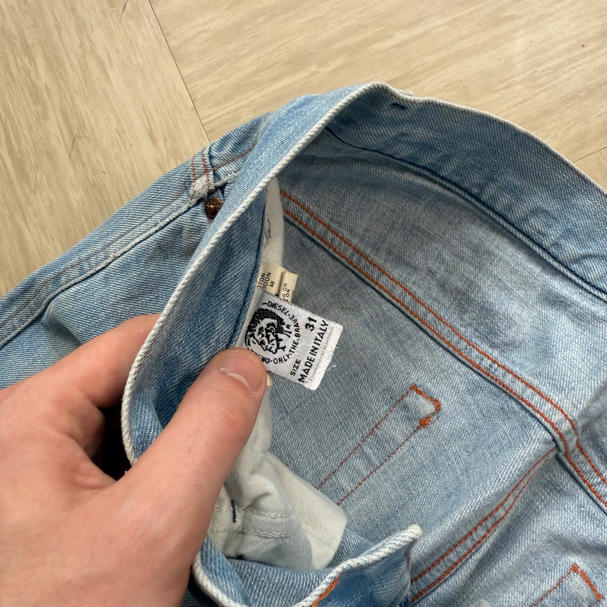 Diesel 2000's ravix relaxed bootcut light denim jeans (S)