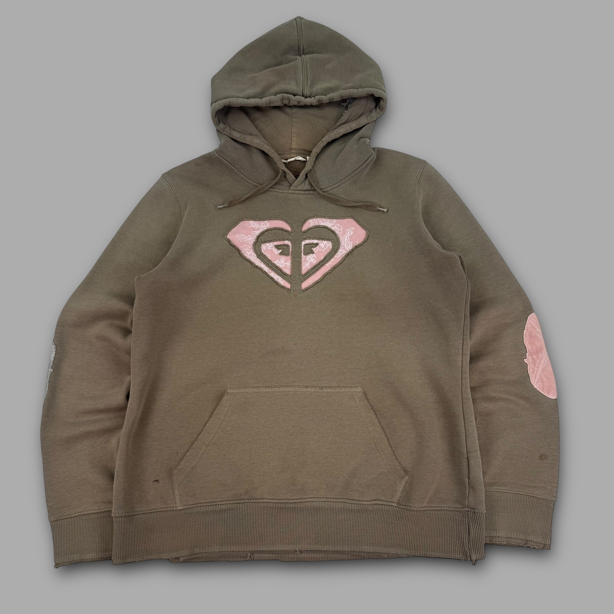 Roxy 2000's embroidered logo pull over hoodie (XL) wms