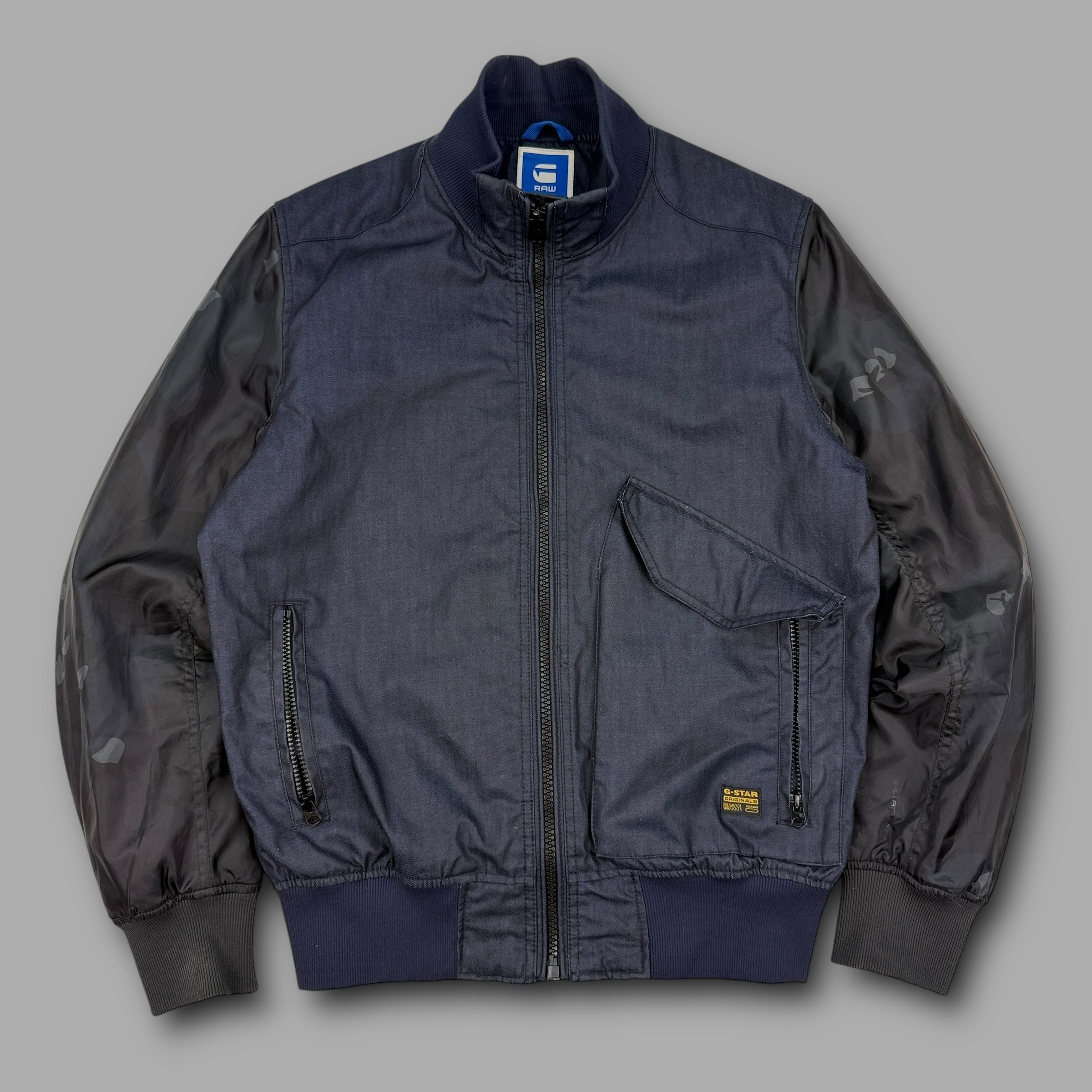 Gstar RAW 2000's technical zip-up hybrid jacket (L)