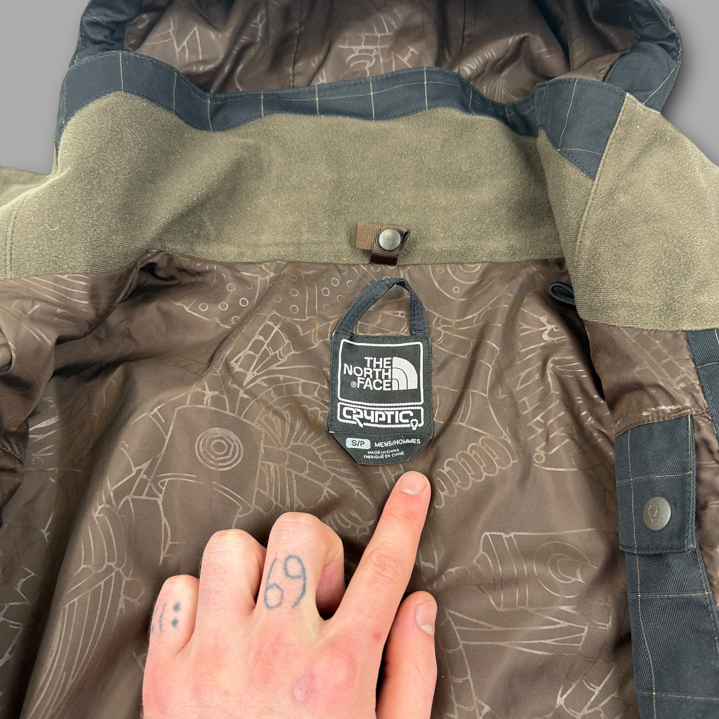 The north face 2008 cryptic series technical plaid softshell ski jacket (S)