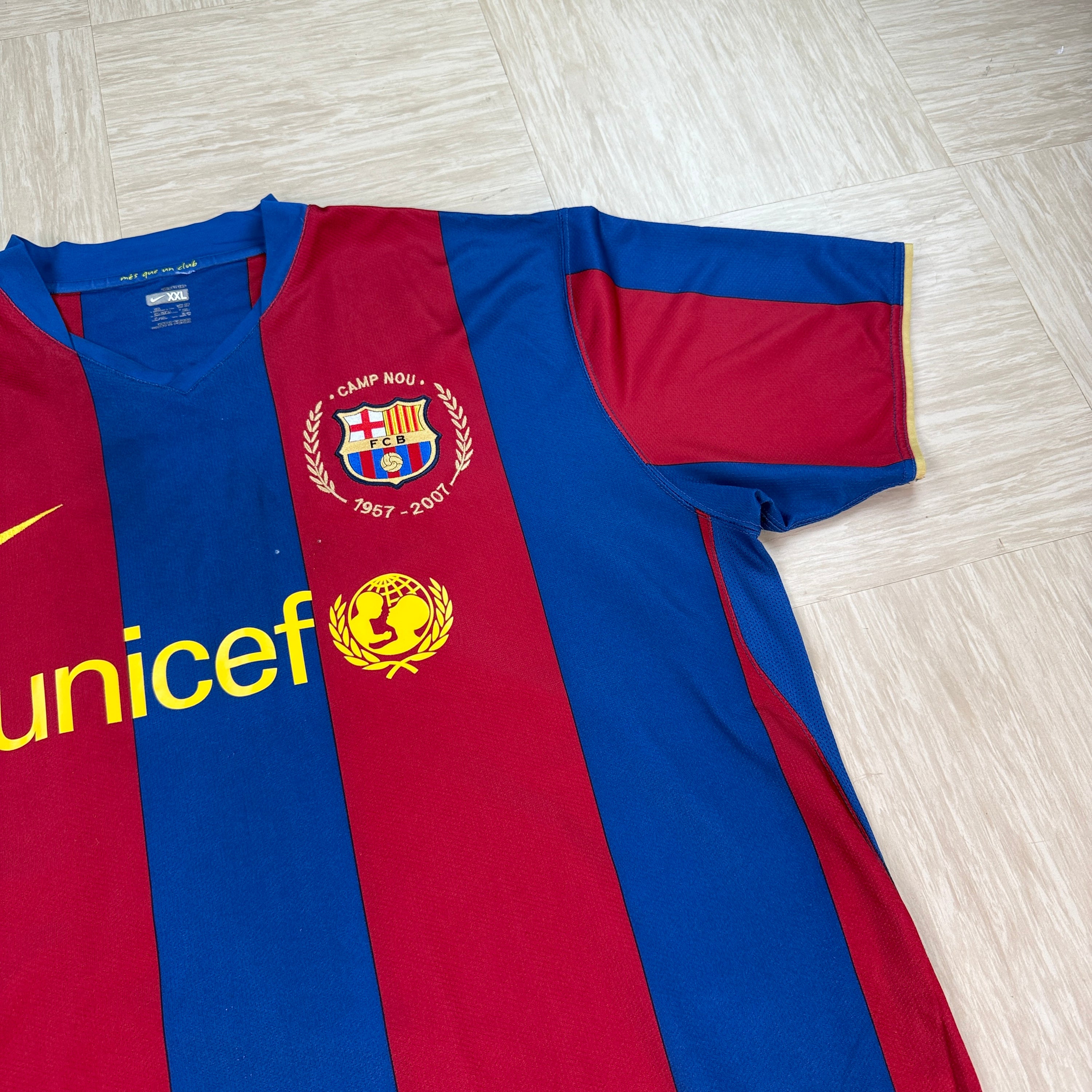 Nike FC Barcelona 2007-2008 50th anniversary home shirt (XXL)