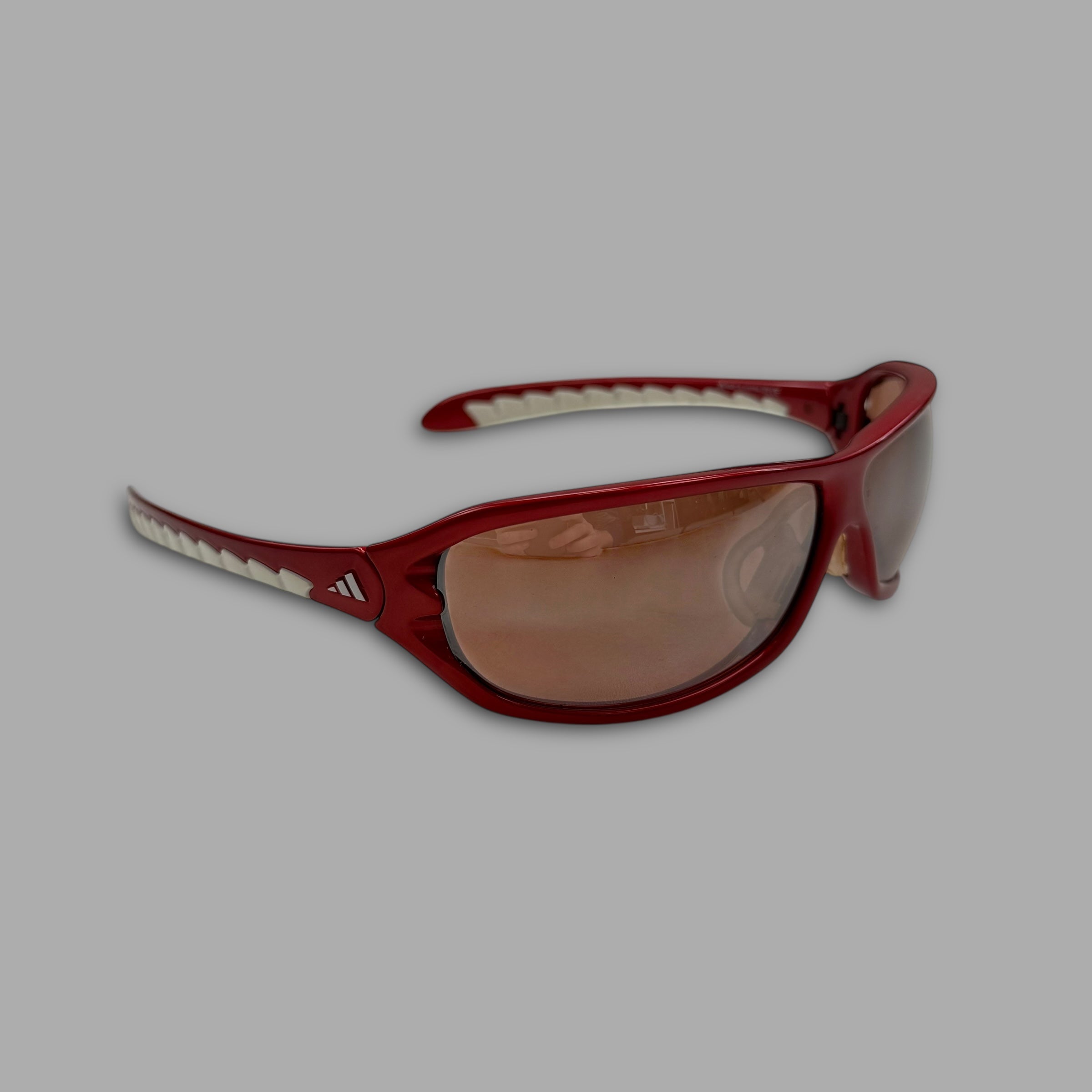 Adidas 2000's Agilis A163-6061 wrap shield sunglasses (OS)