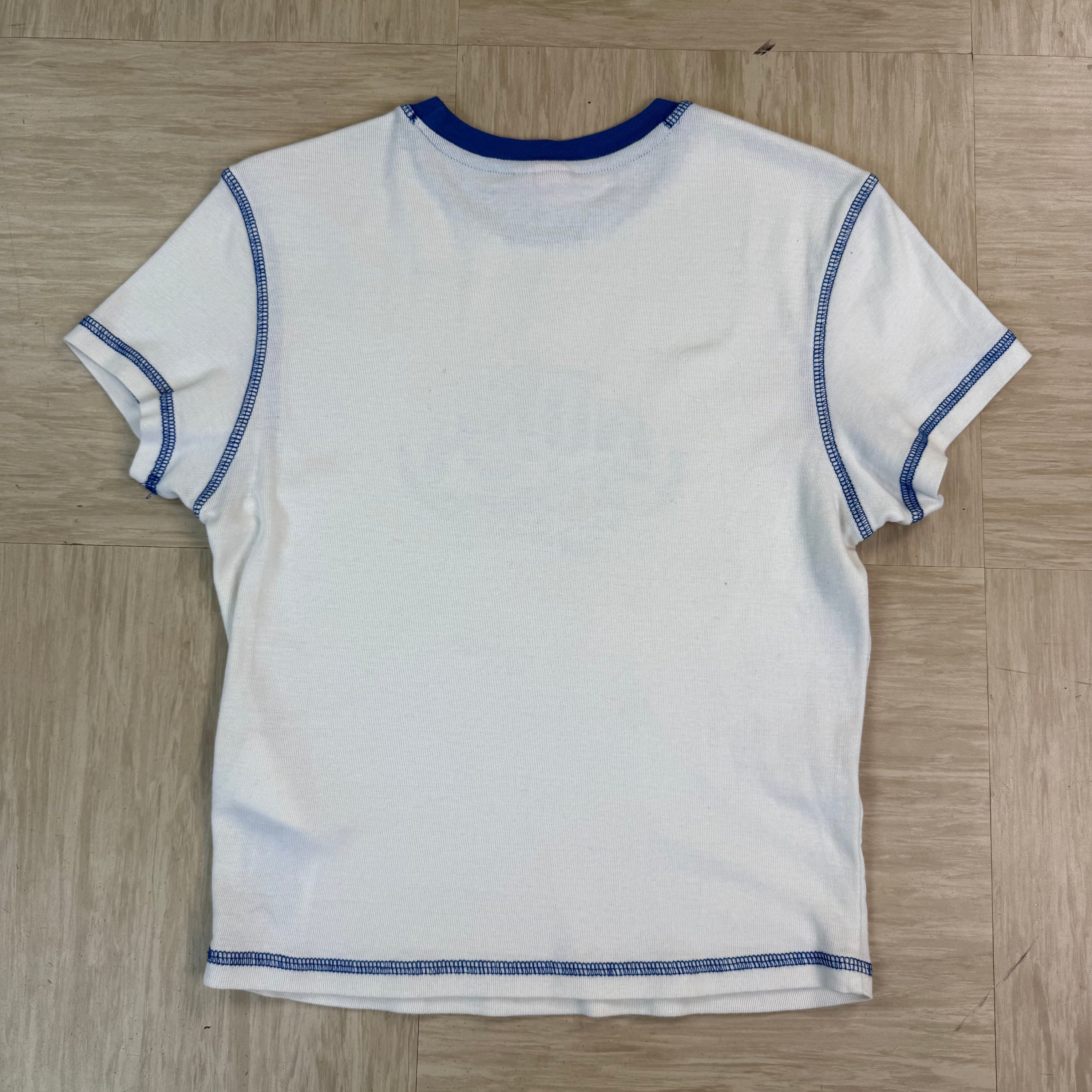 Roxy x Quiksilver 2000's contrast stitch fitted tee (S-M)