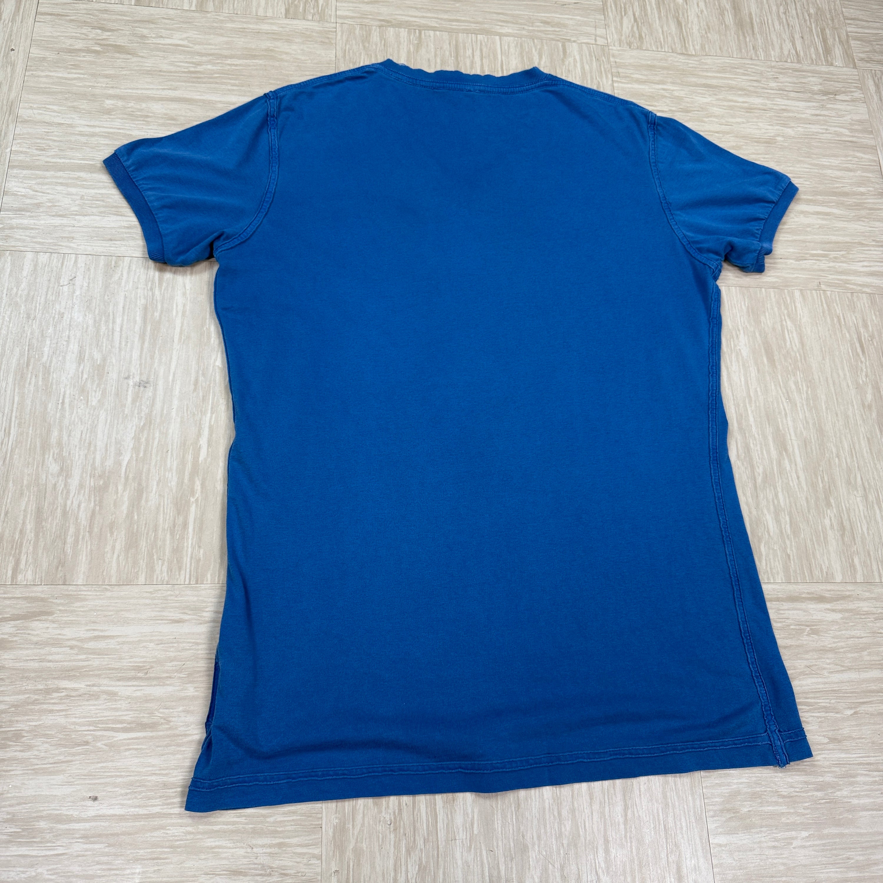 Diesel 2000's washed embroidered v-neck tee (S)