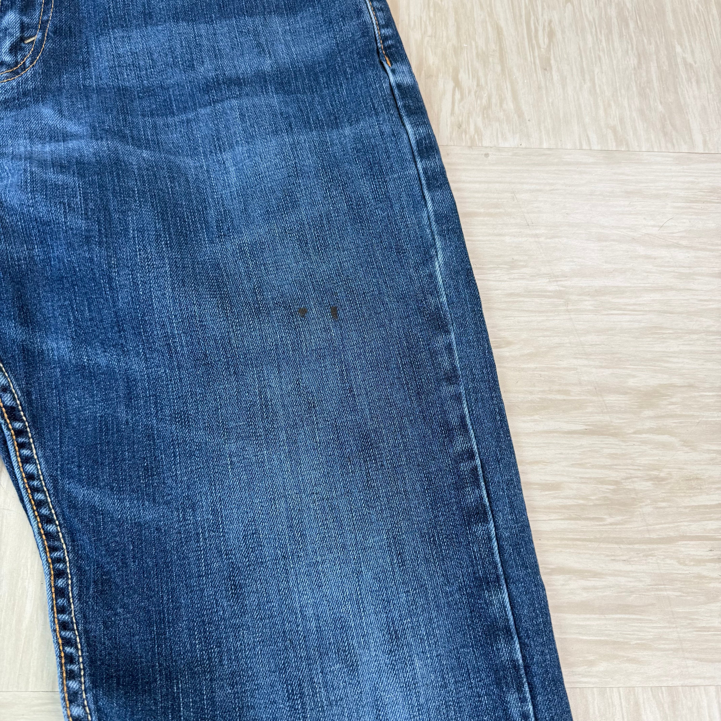 Levi's 527 2000's relaxed bootcut worn denim jeans (S)