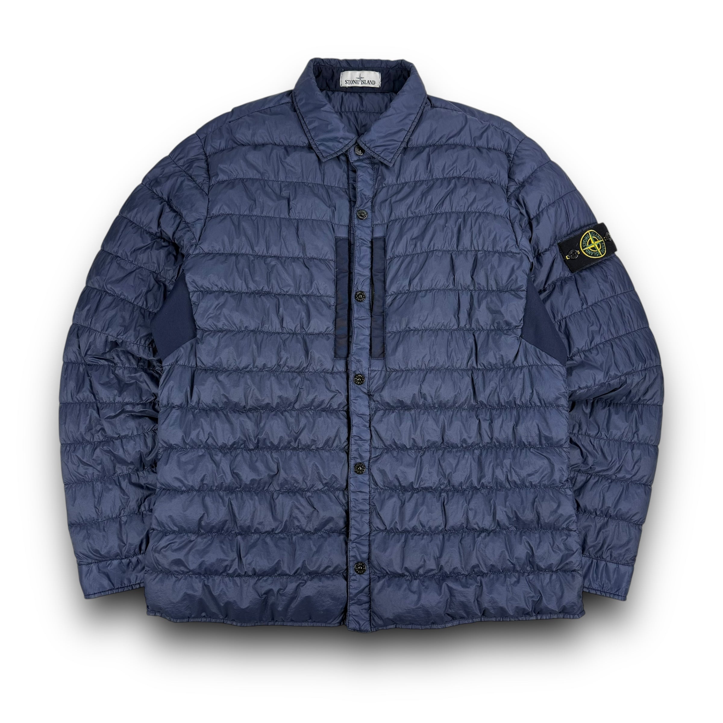 Stone island quilted micro yarn puffer jacket (XXL)