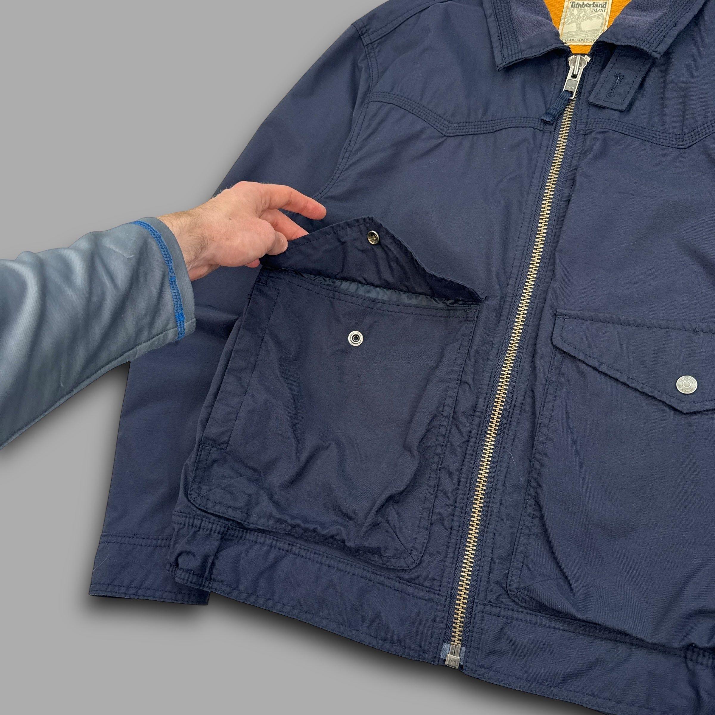Timberland 2007 dual pocket zip-up harrington jacket (M)