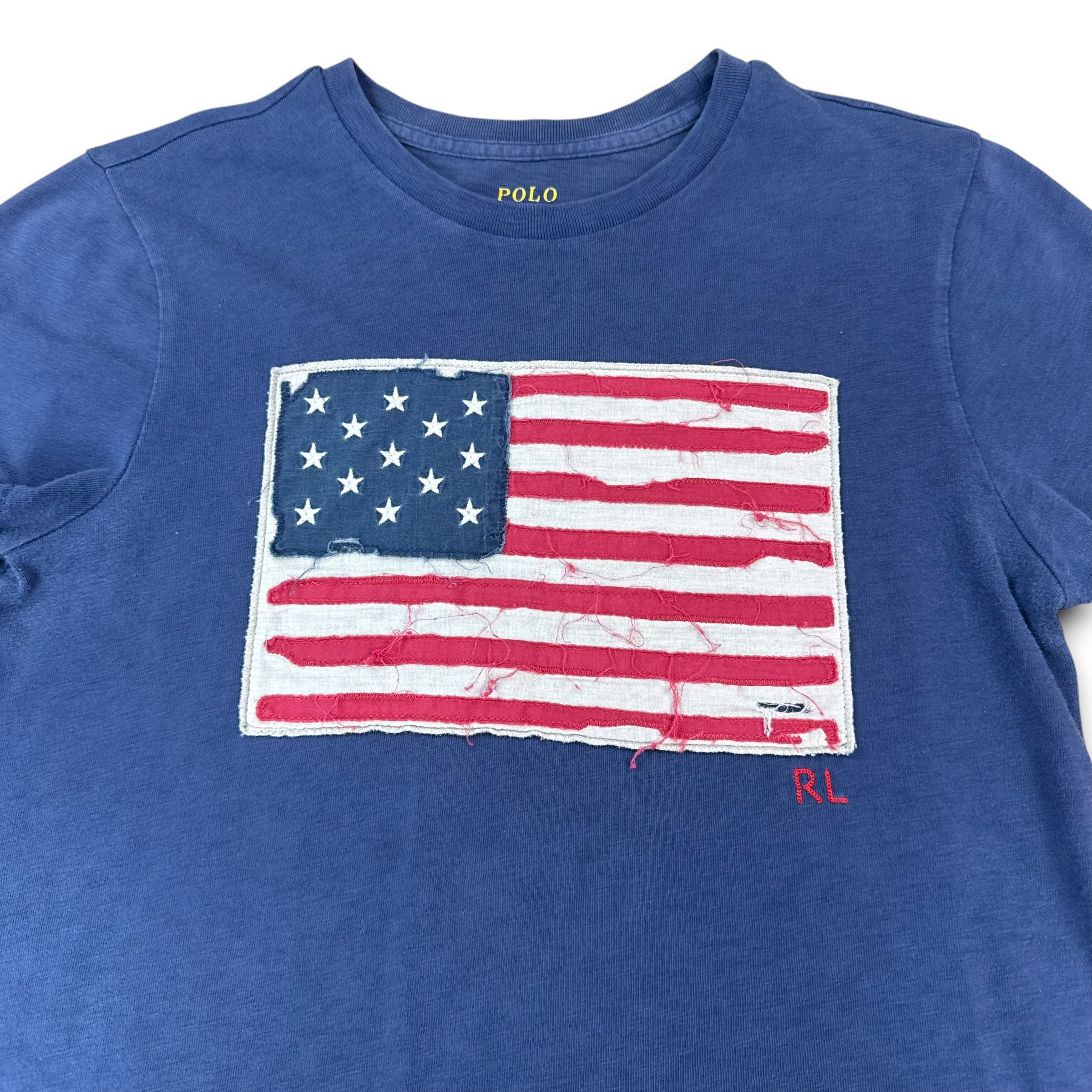 Ralph Lauren 2000's fitted USA flag tee (S)